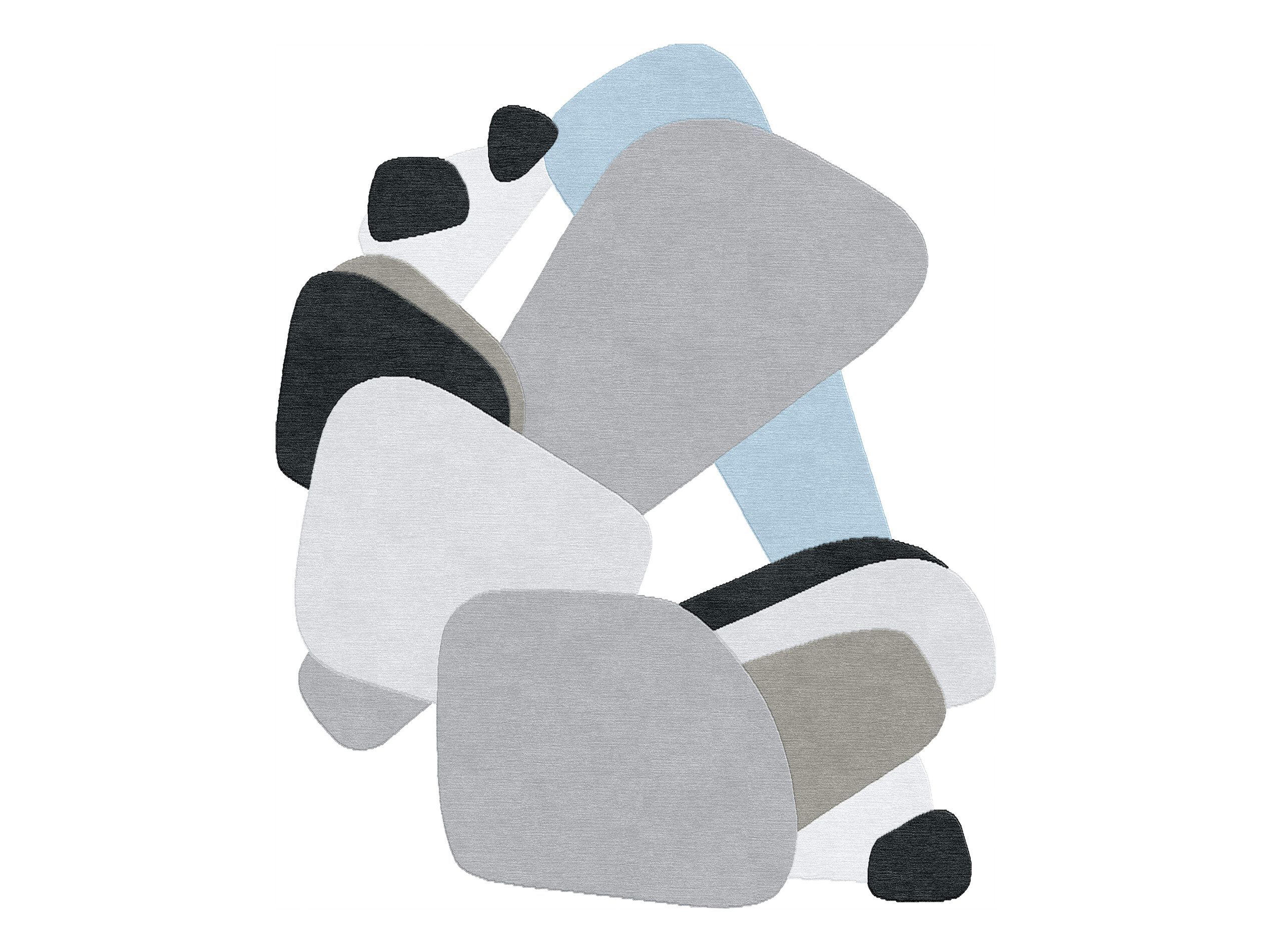 COMPOSITION XXI by Tapis Rouge - Tappeto curvo fatto a mano