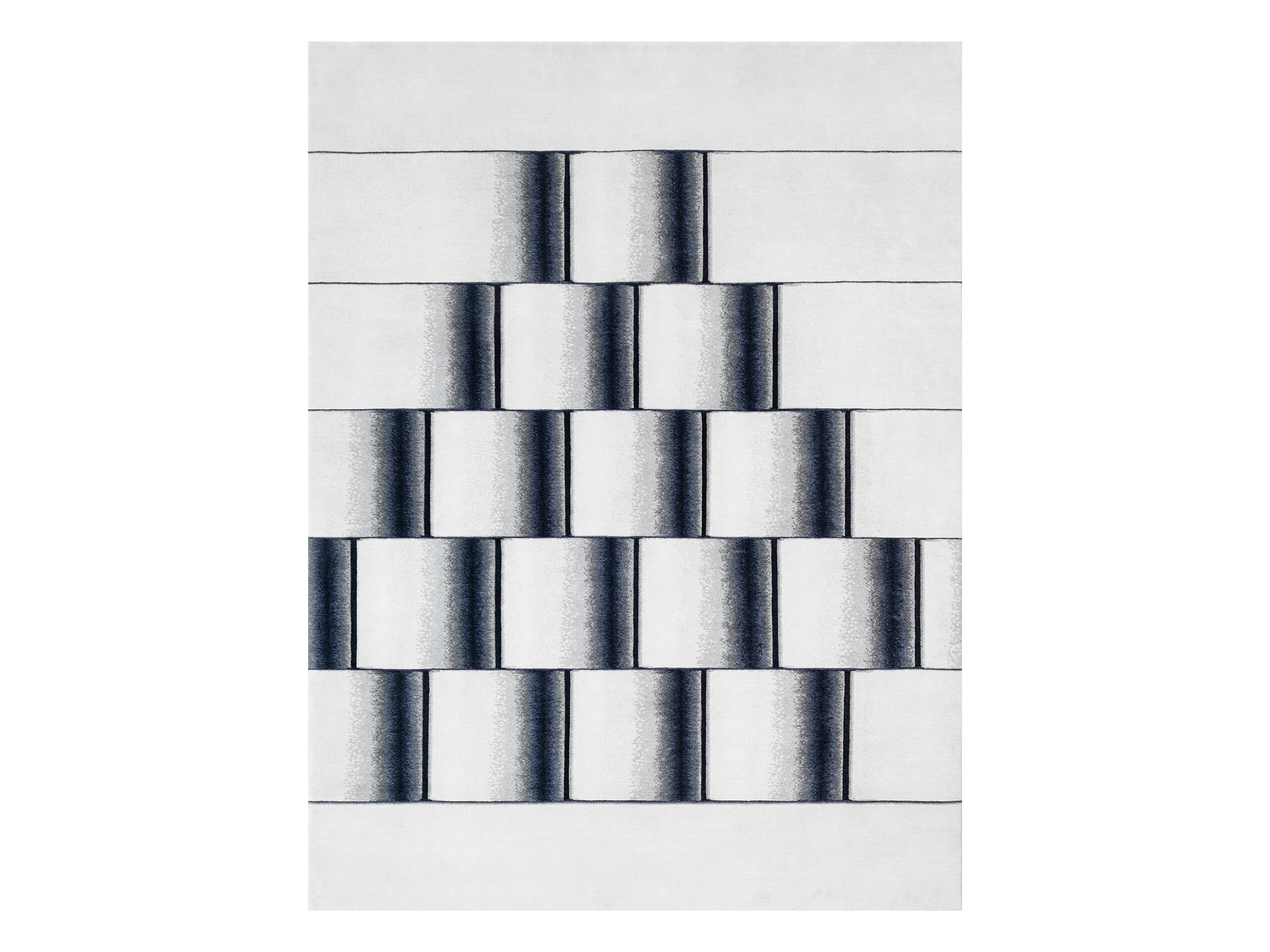 CONNESSIONI by Tapis Rouge - Tappeto fatto a mano rettangolare in lana