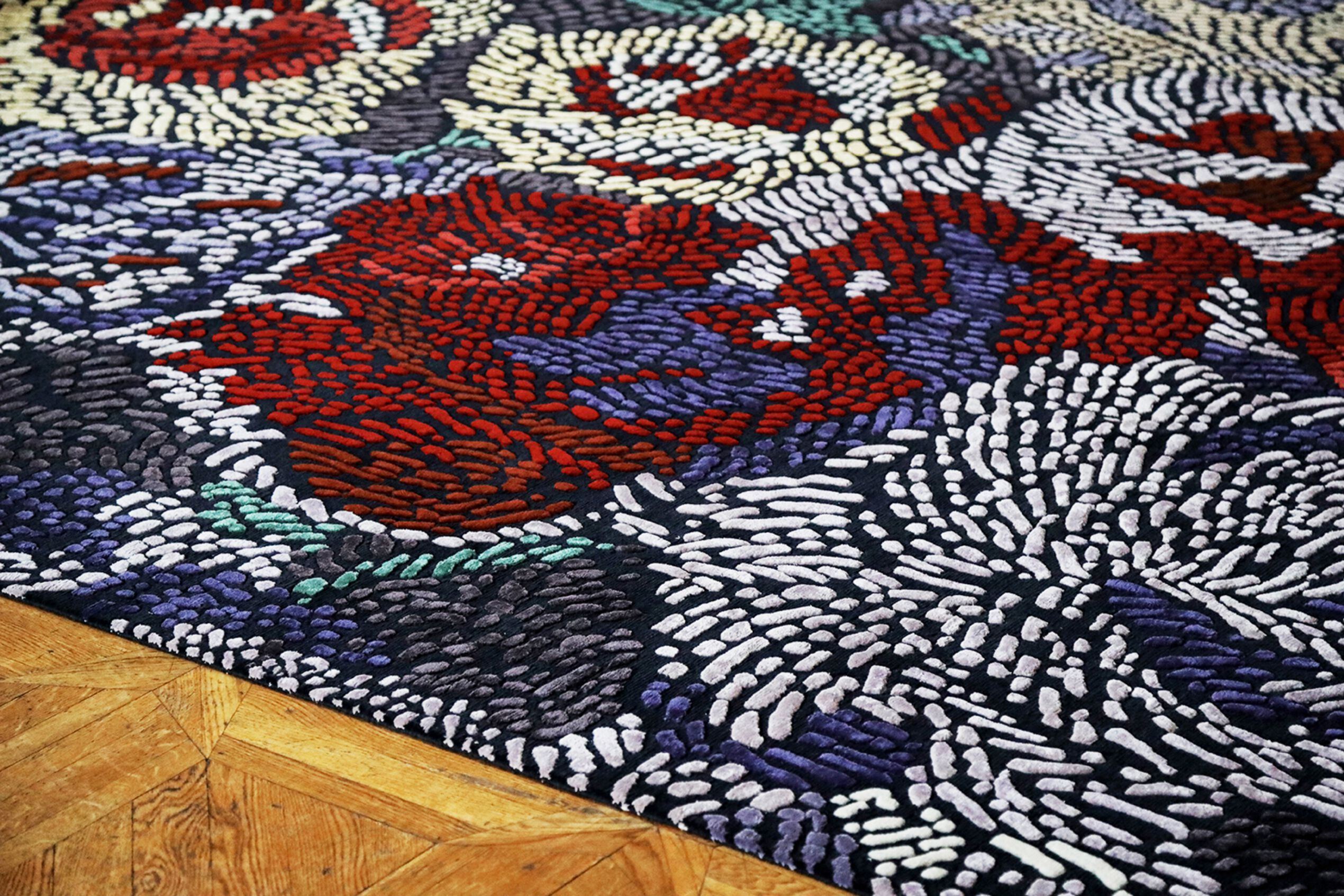FIAMETTA GIARDINO IN PRIMAVERA by Tapis Rouge - Tappeto fatto a mano in lana e seta - 2