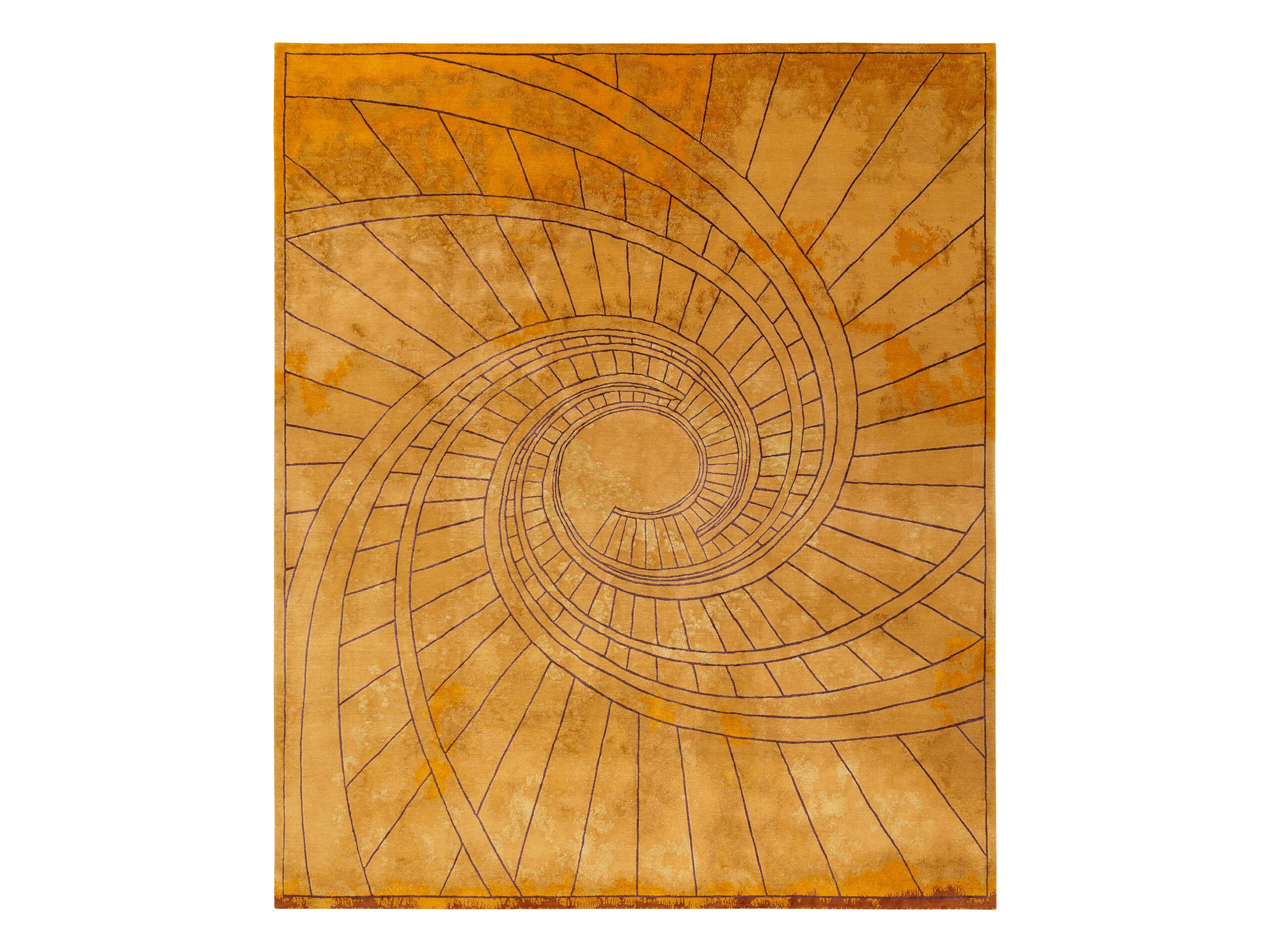 FIRENZE RUGGINE D`ORO by Tapis Rouge - Tappeto rettangolare fatto a mano
