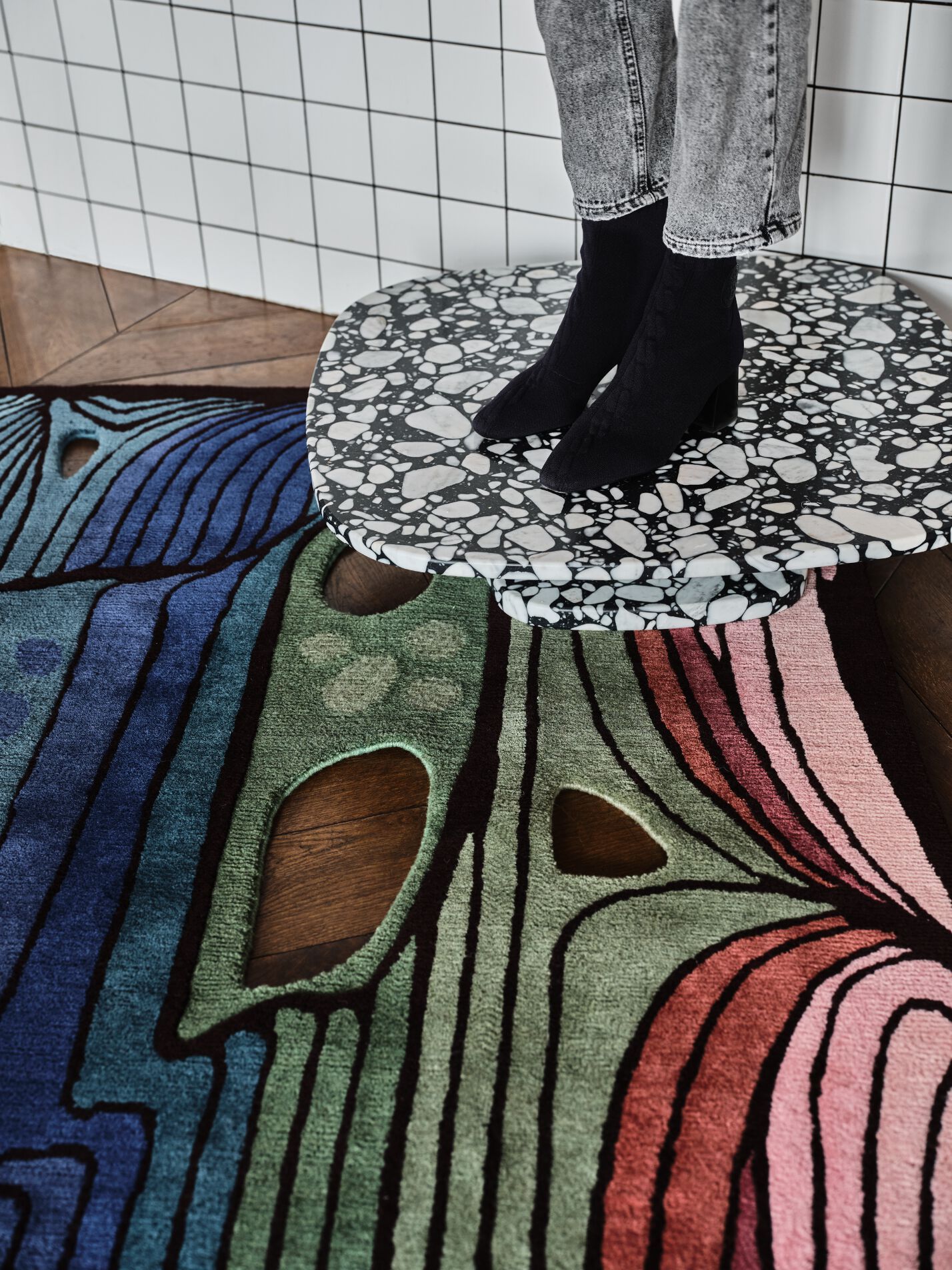 GAMMA NORD by Tapis Rouge - Tappeto curvo fatto a mano - 8