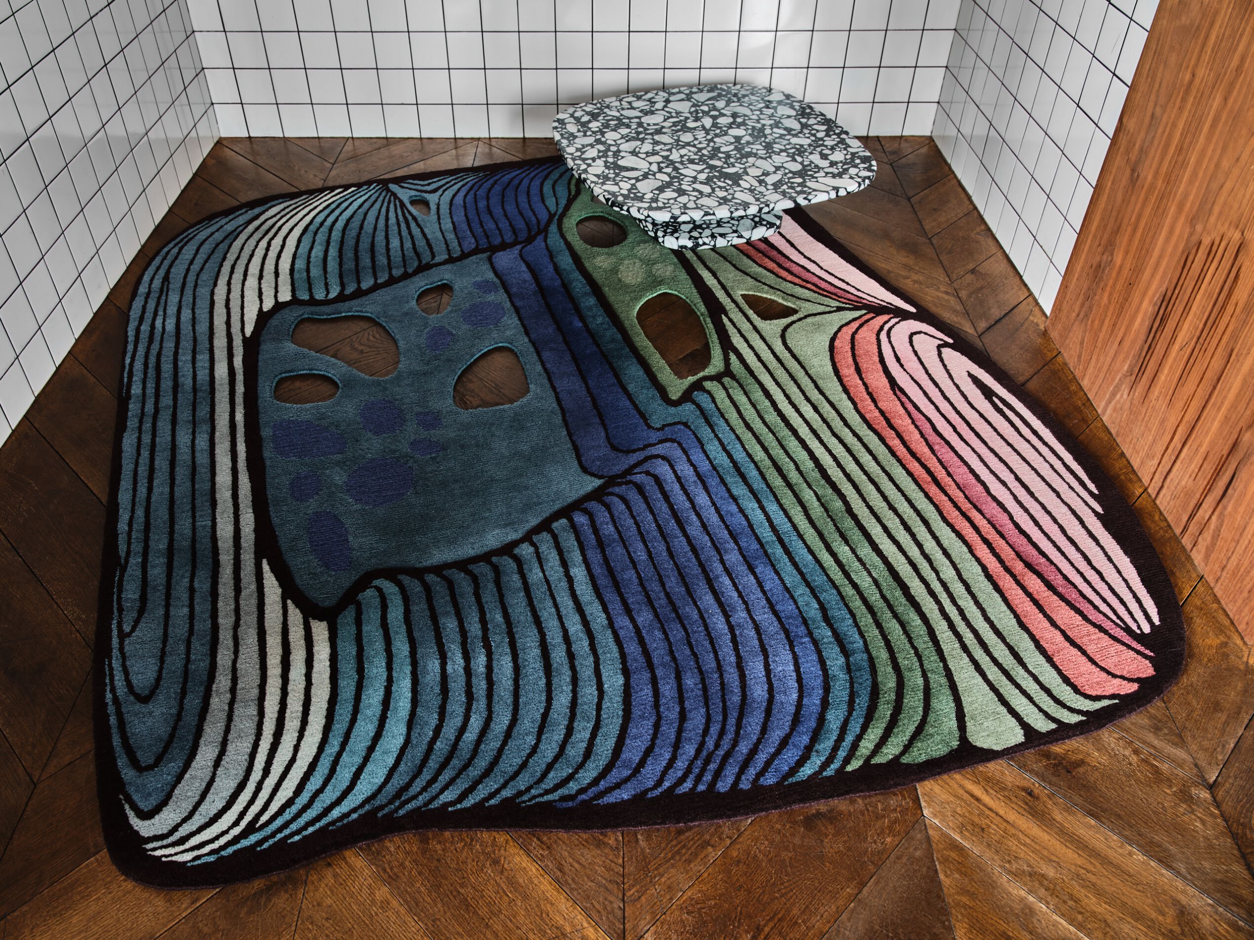 GAMMA NORD by Tapis Rouge - Tappeto curvo fatto a mano - 6