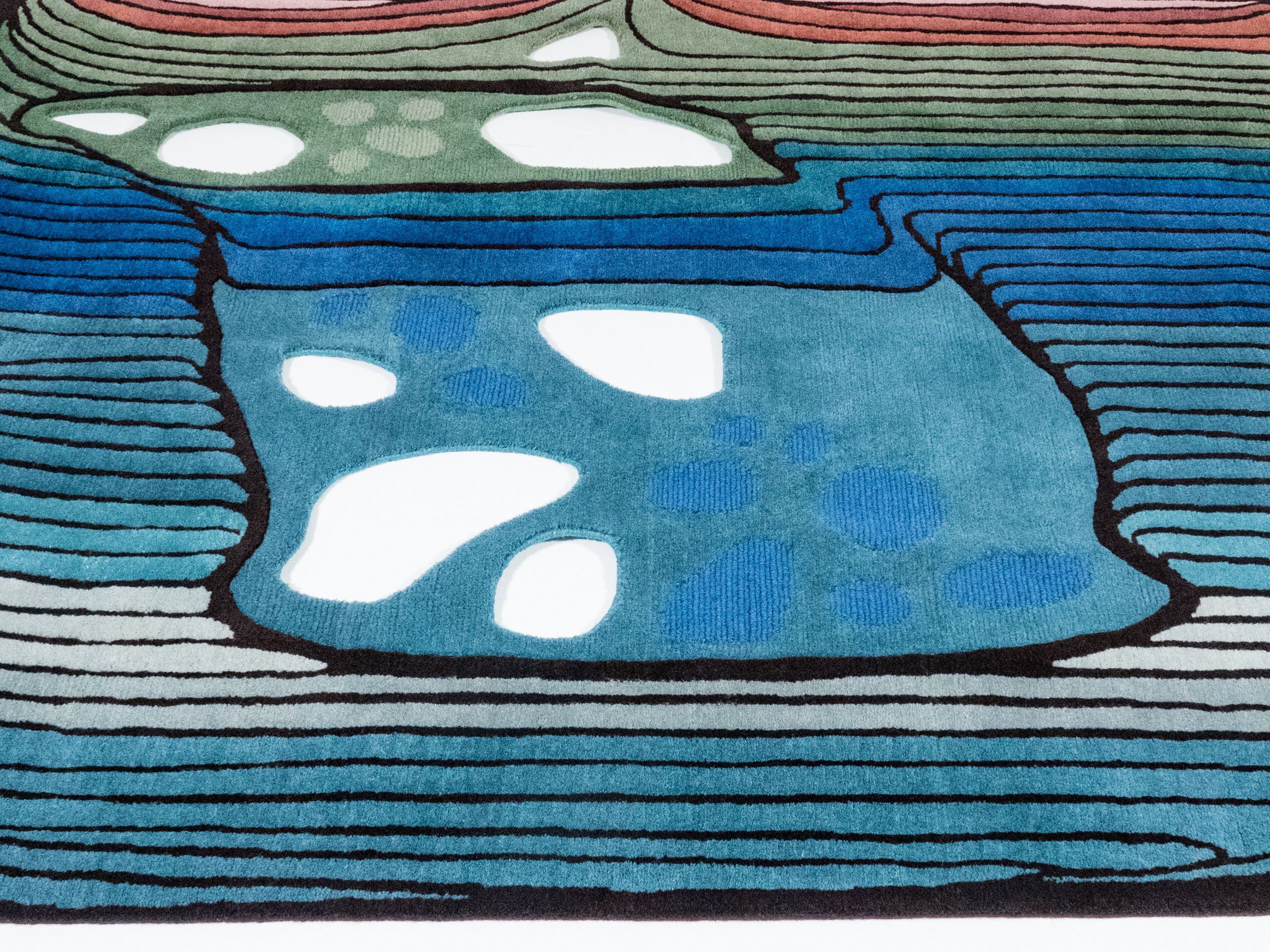 GAMMA NORD by Tapis Rouge - Tappeto curvo fatto a mano - 2
