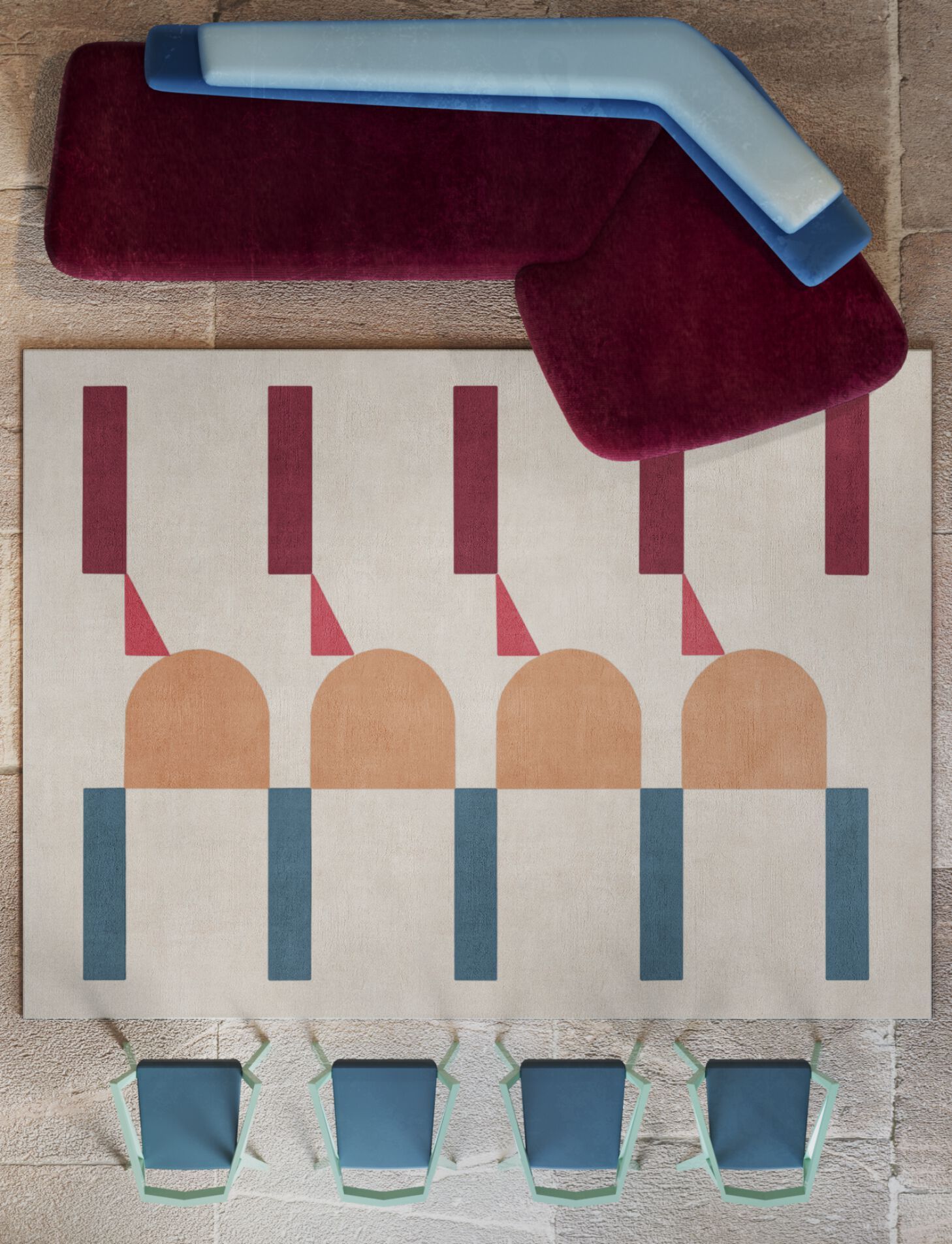 GOOGIE by Tapis Rouge - Tappeto rettangolare in lana - 3