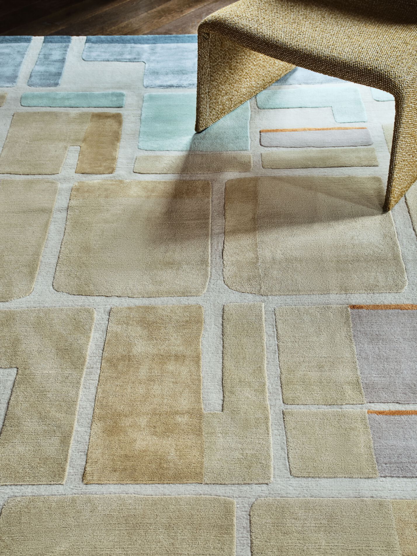 JEANNERET COUPE DE ROSE by Tapis Rouge - Tappeto rettangolare fatto a mano - 8