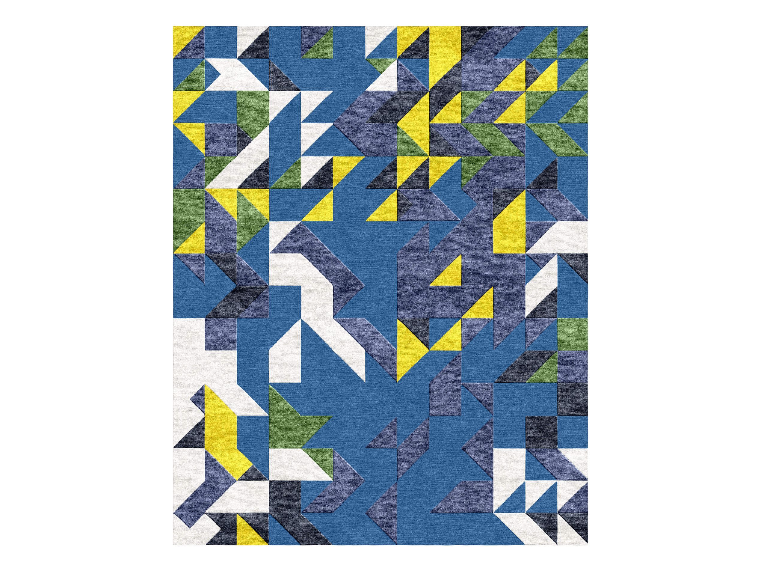 KALEIDOS BLU by Tapis Rouge - Tappeto rettangolare fatto a mano