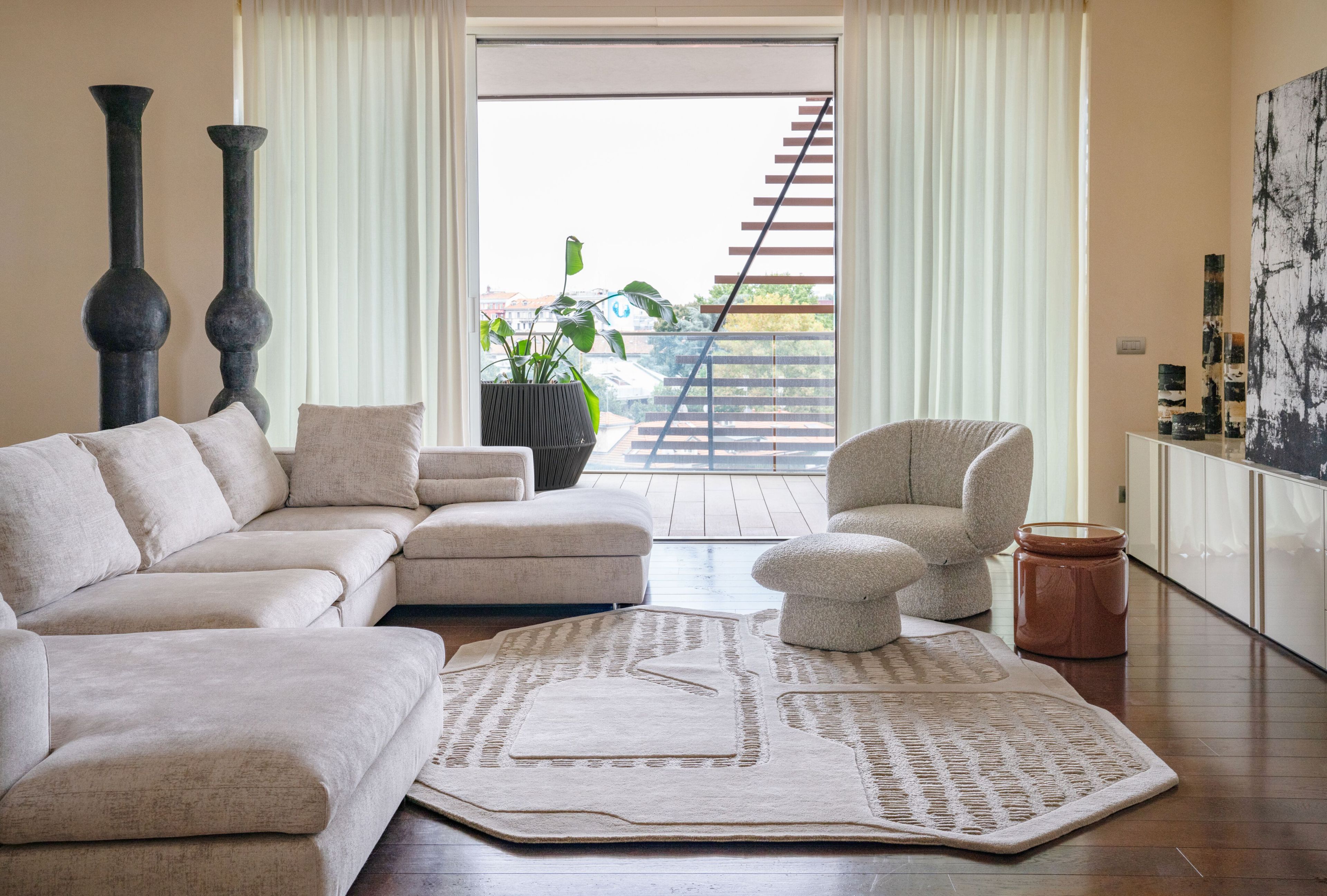 LANDSCAPE by Tapis Rouge - Tappeto rettangolare in seta di bambù - 2