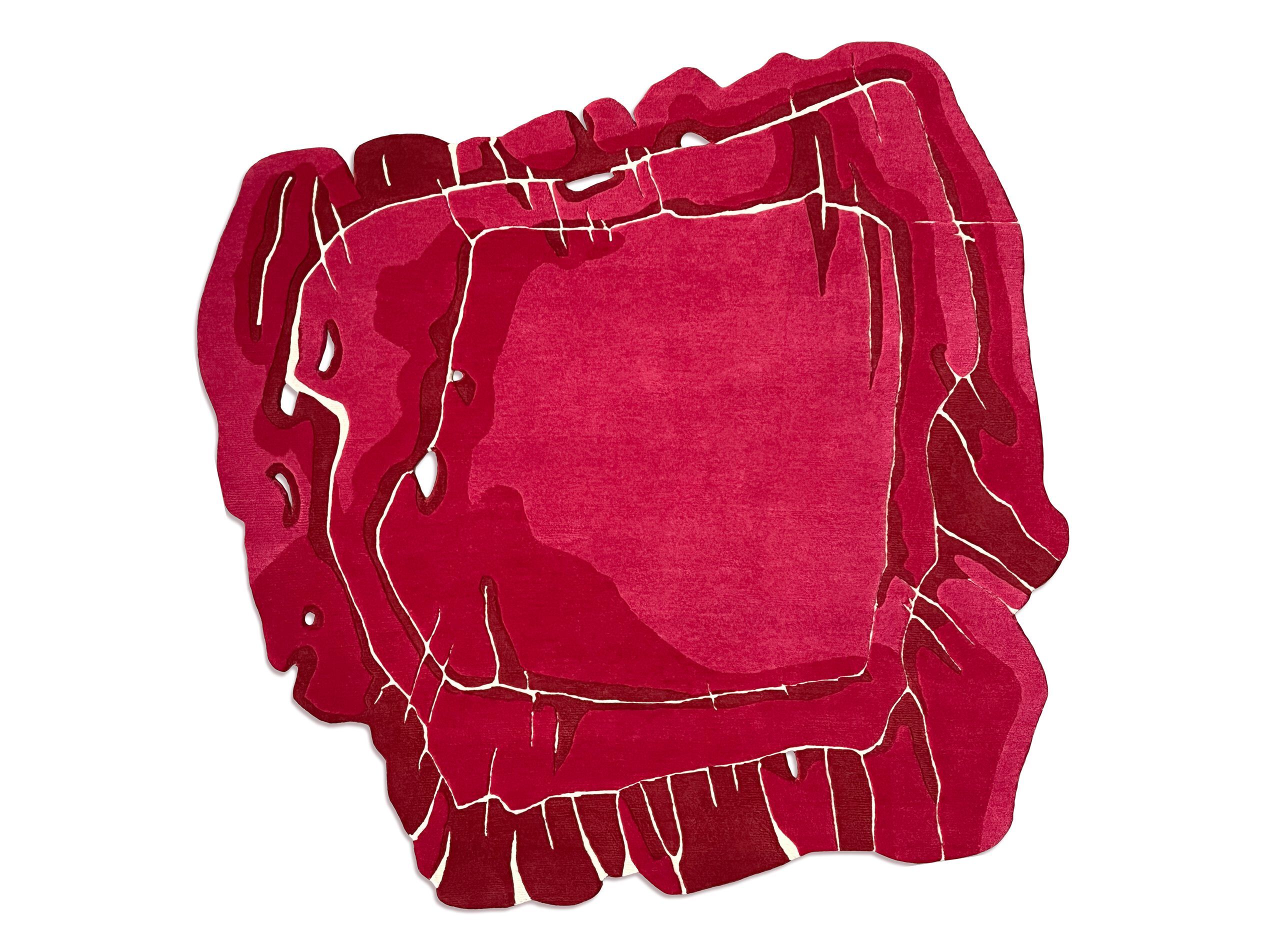 MAGENTA by Tapis Rouge - Tappeto curvo fatto a mano