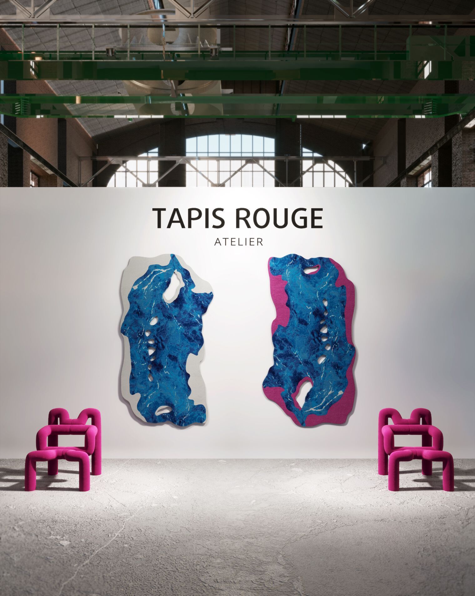 MAGNETIC ROCK by Tapis Rouge - Tappeto curvo fatto a mano - 2