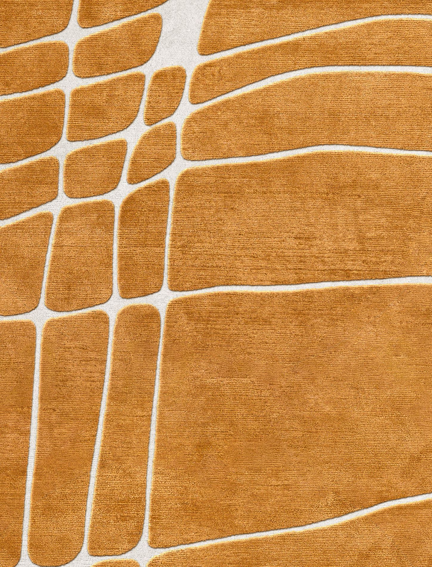 MARRONE by Tapis Rouge - Tappeto curvo fatto a mano - 4