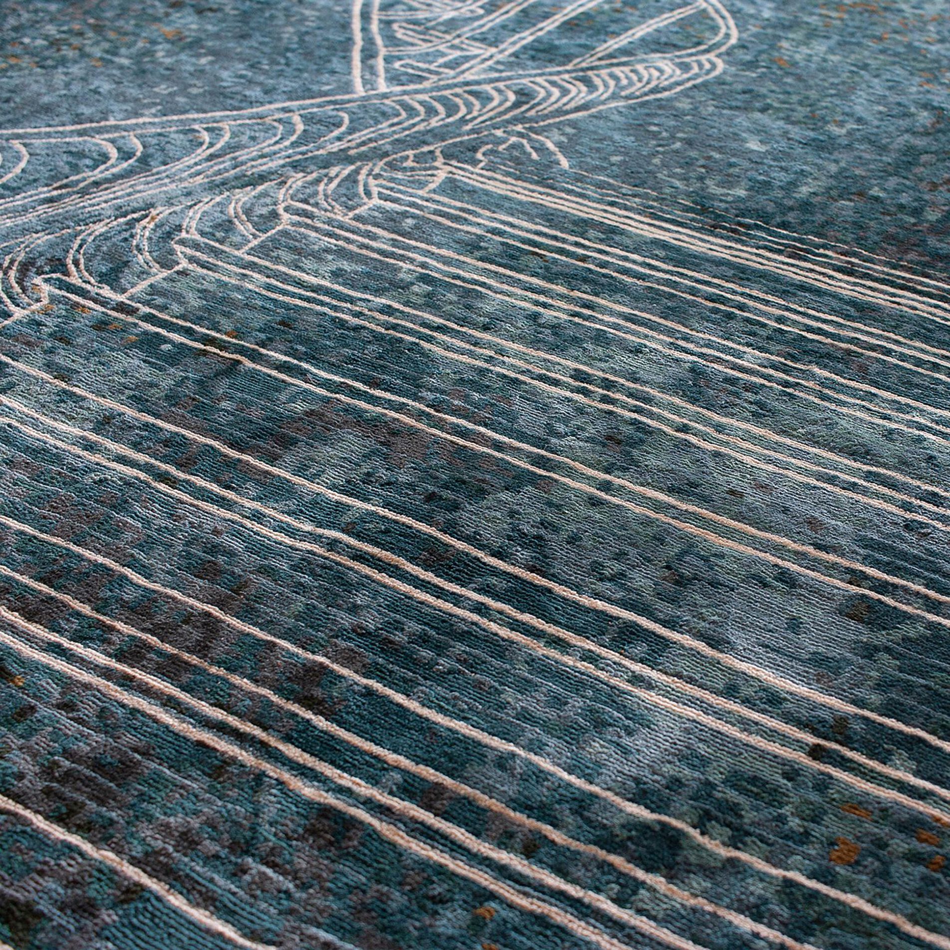NAPOLI SMERALDO by Tapis Rouge - Tappeto rettangolare fatto a mano - 5
