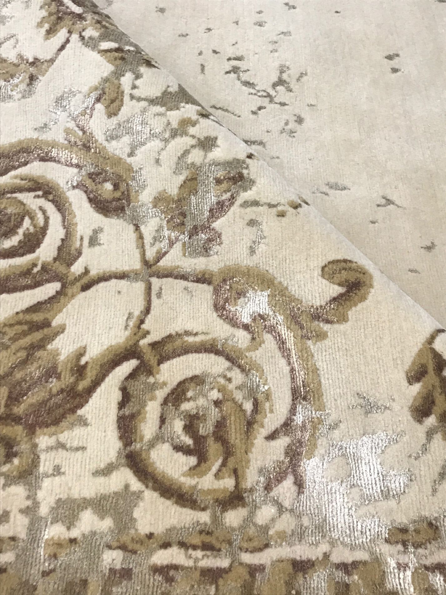 ORNATE STUCCO ANTIQUE WHITE by Tapis Rouge - Tappeto rettangolare fatto a mano - 6