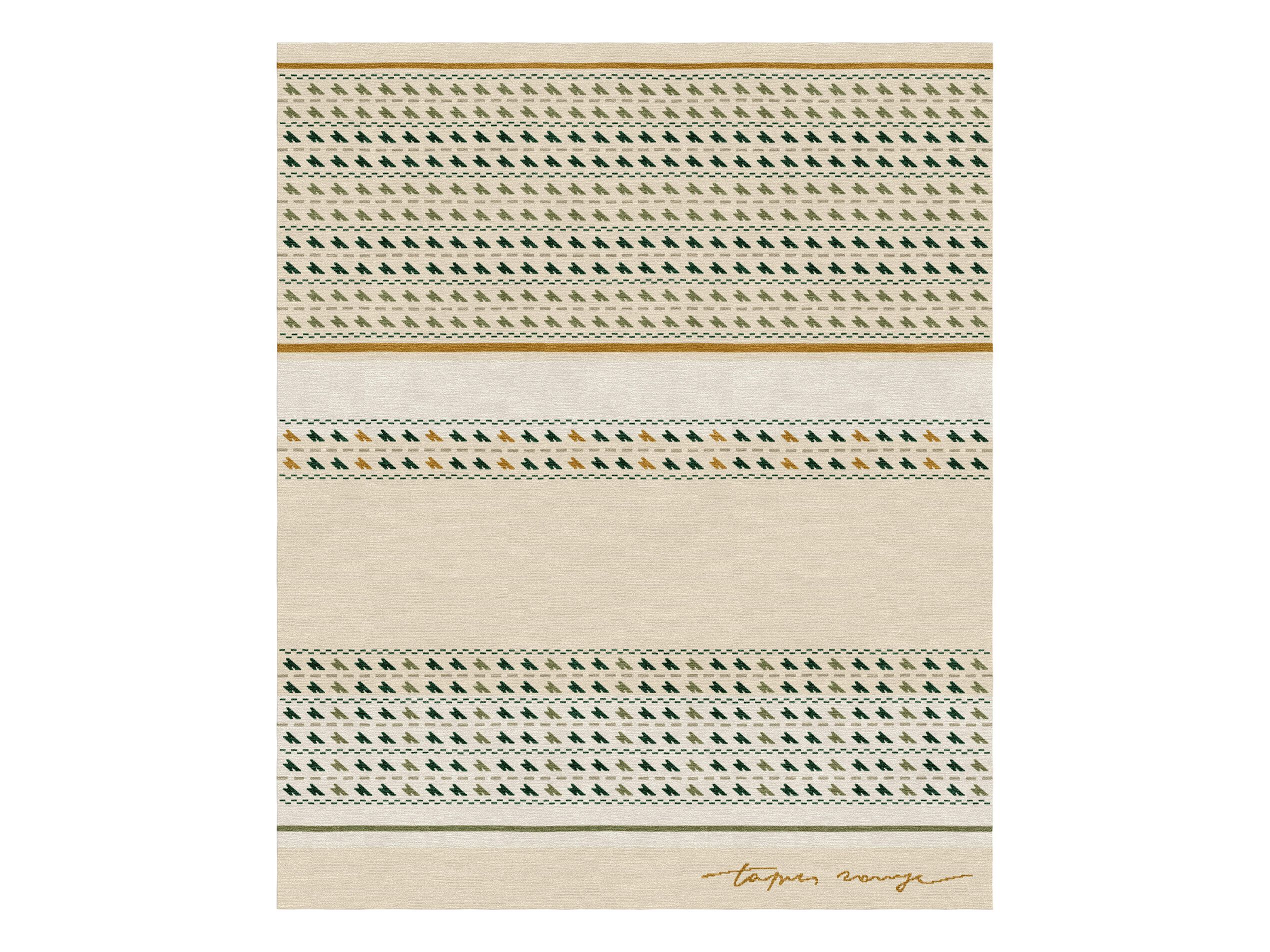 SONICO TORTORA by Tapis Rouge - Tappeto rettangolare fatto a mano