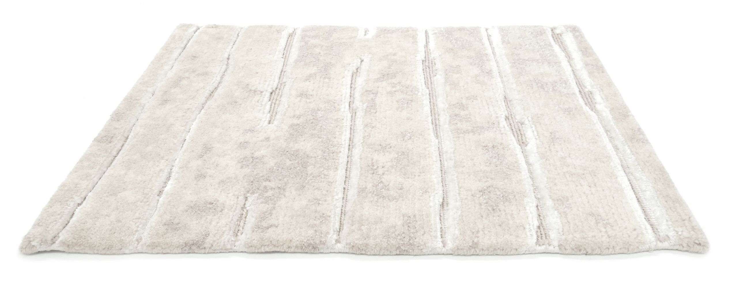 TWO WHITE by Tapis Rouge - Tappeto rettangolare fatto a mano - 10