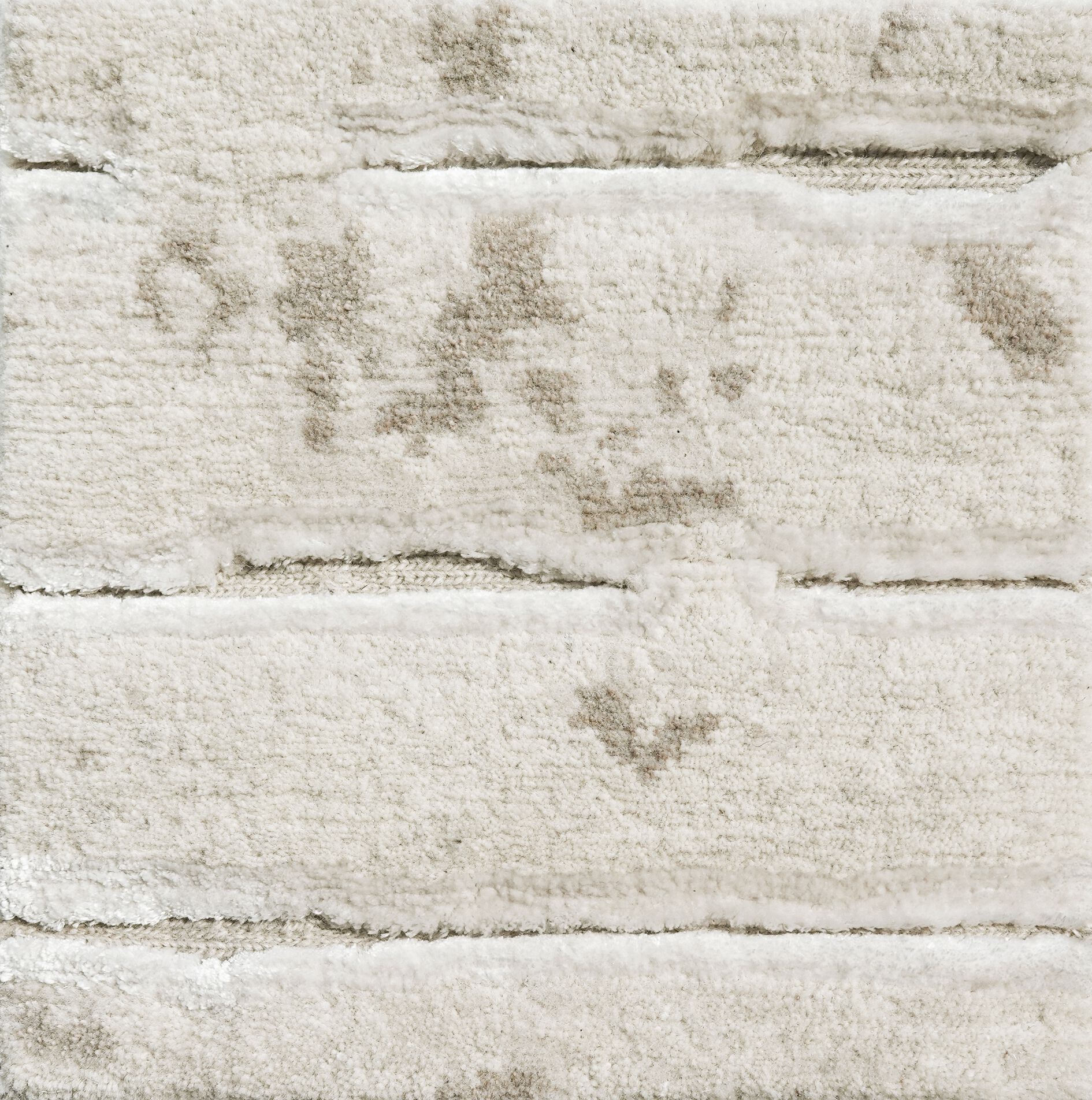 TWO WHITE by Tapis Rouge - Tappeto rettangolare fatto a mano - 7