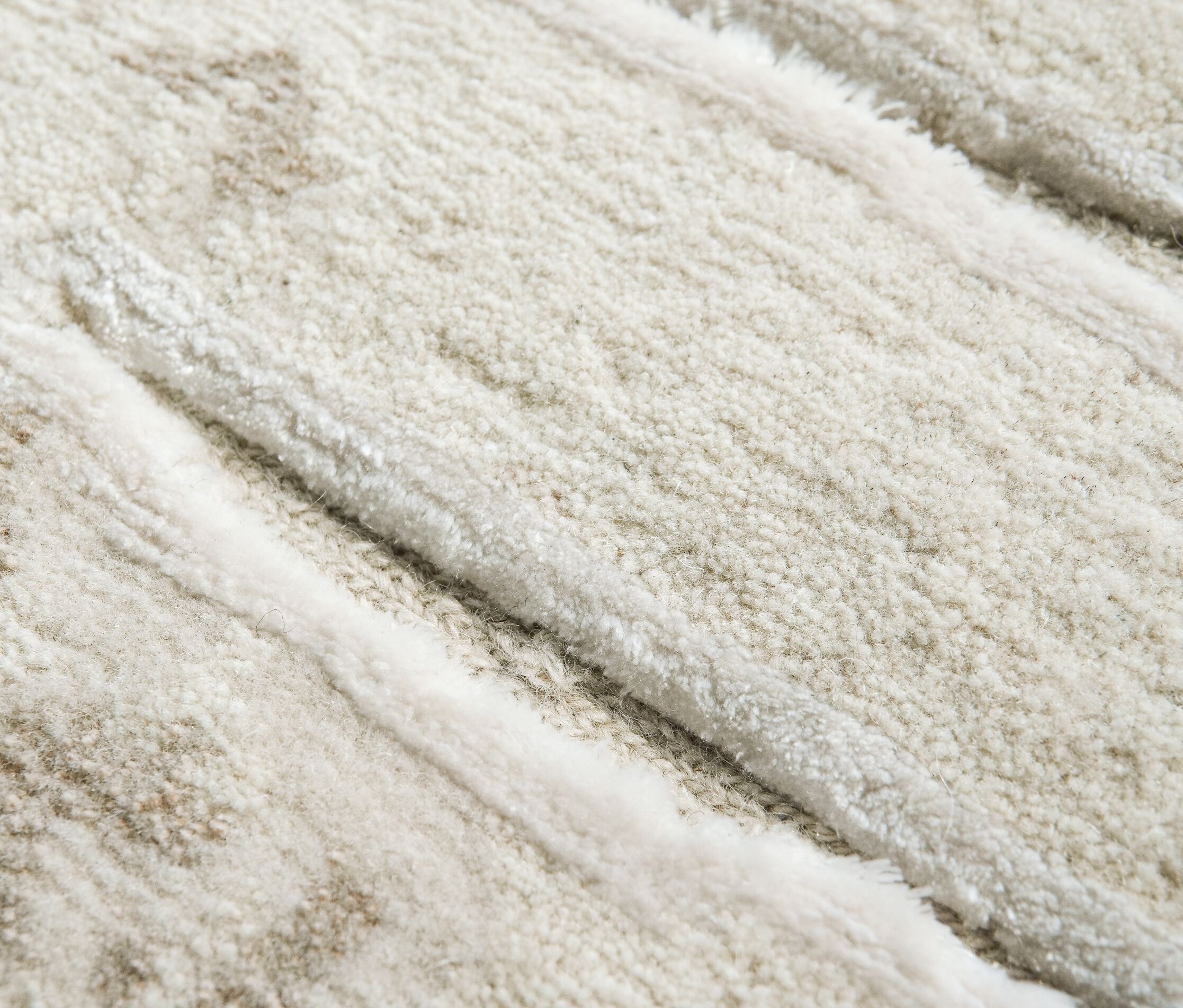 TWO WHITE by Tapis Rouge - Tappeto rettangolare fatto a mano - 6