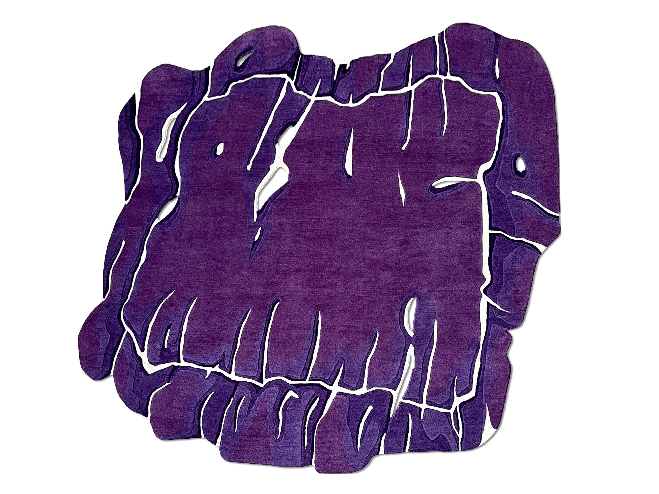 VIOLA by Tapis Rouge - Tappeto curvo fatto a mano