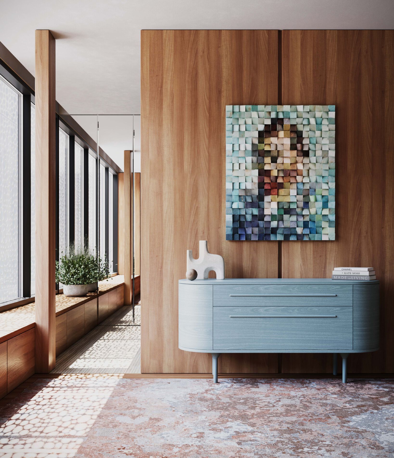 VOLCANIC SAGA by Tapis Rouge - Tappeto rettangolare fatto a mano - 2