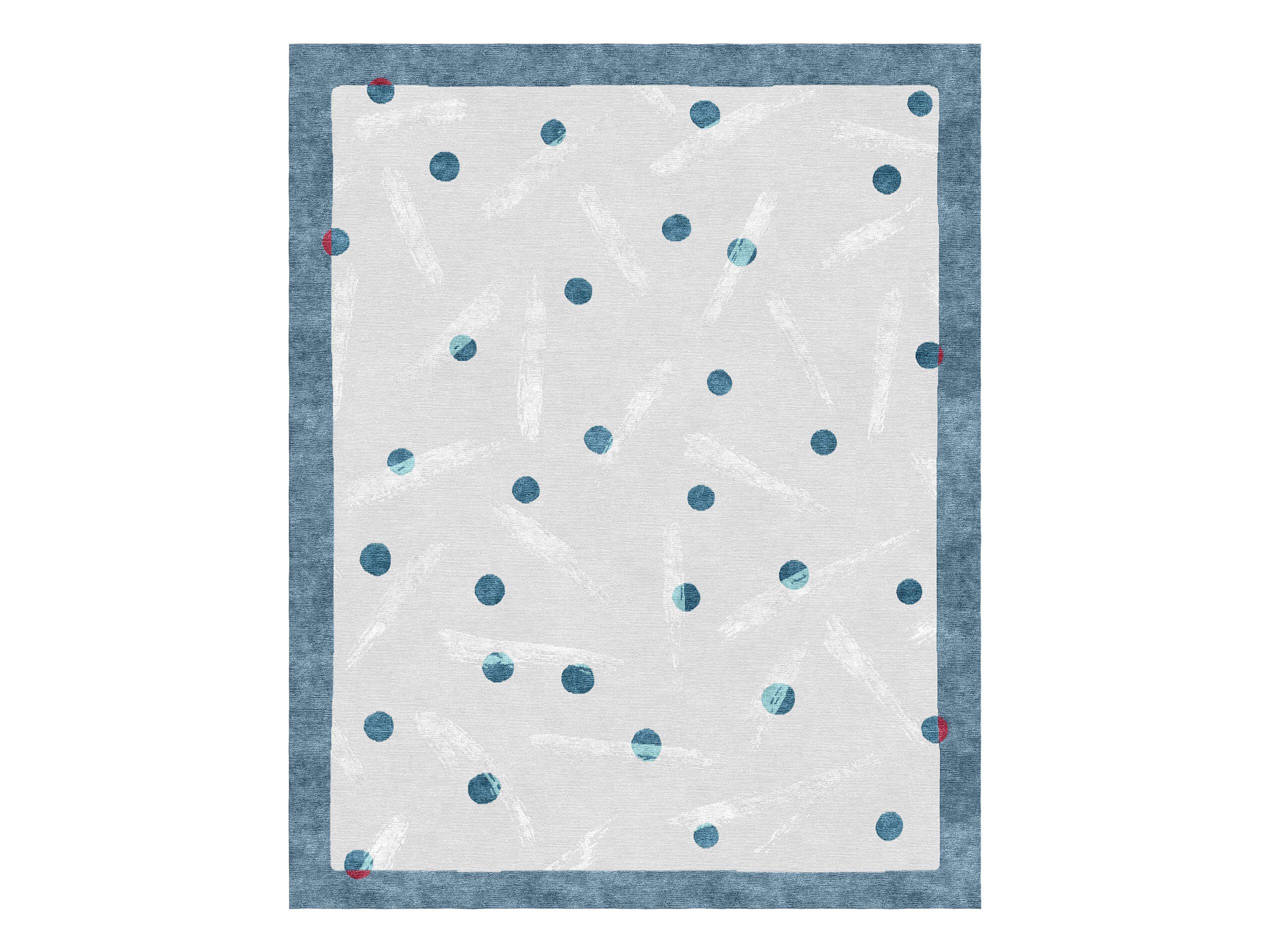 YUKI BLU by Tapis Rouge - Tappeto rettangolare fatto a mano