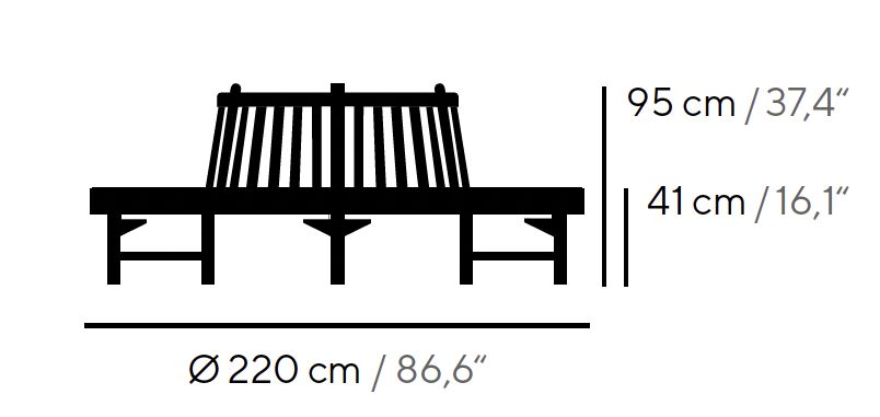 Dimensions CIRCLE BENCH