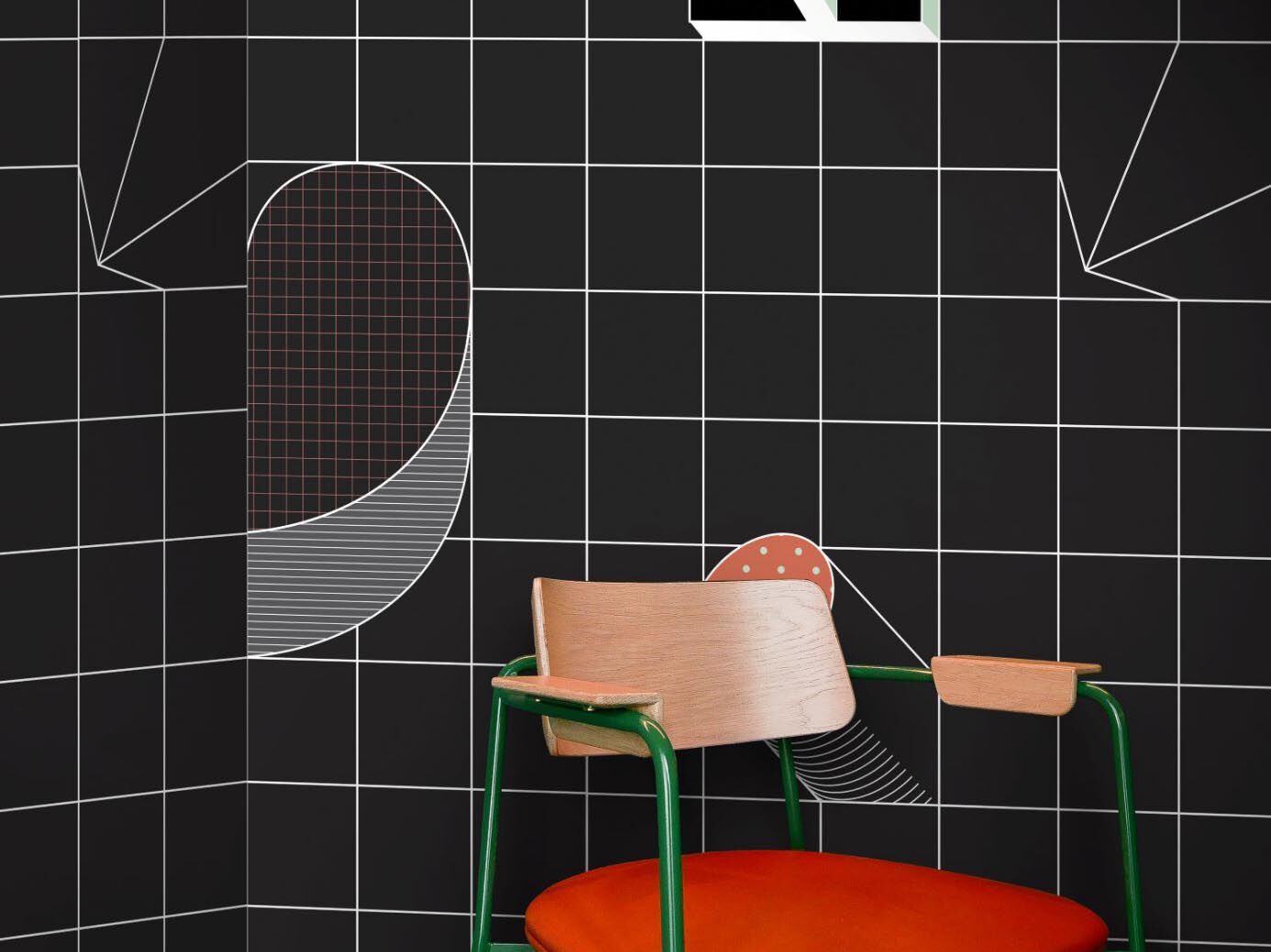 GRID by Texturae - Carta da parati a motivi geometrica