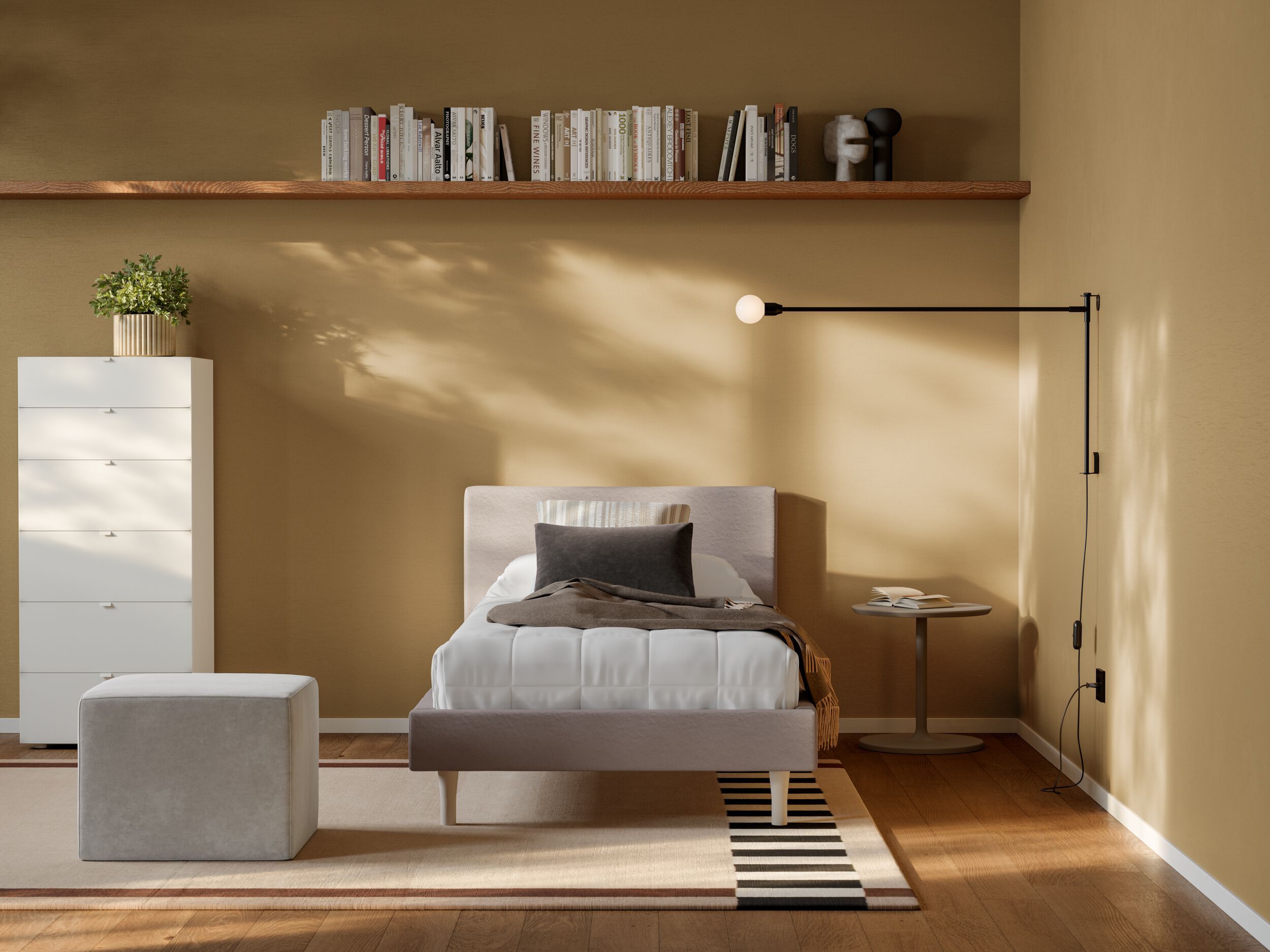 BE-MAX MOD.2 by Twils - Letto imbottito con ruote - 2