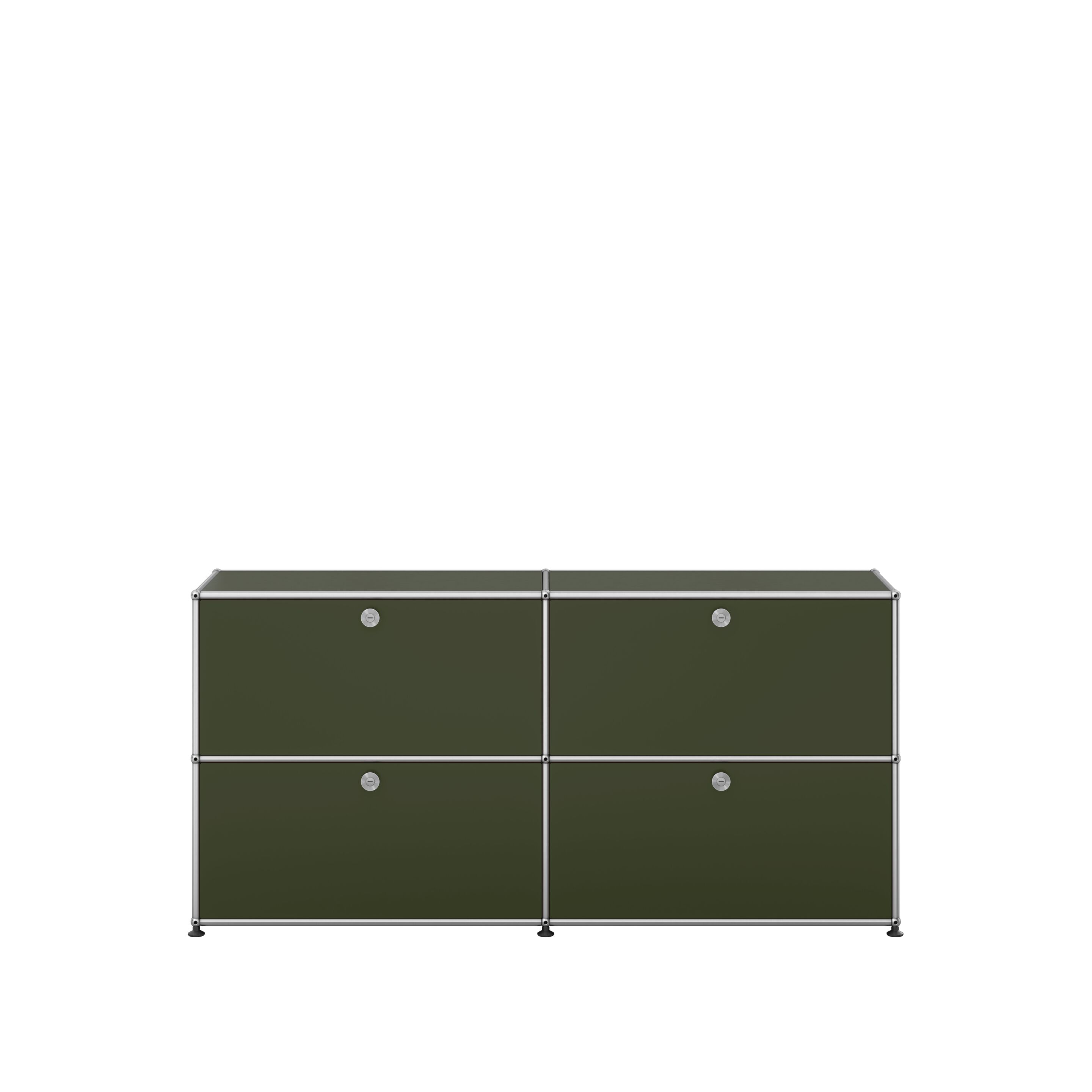 USM HALLER Metal sideboard with flap doors By USM