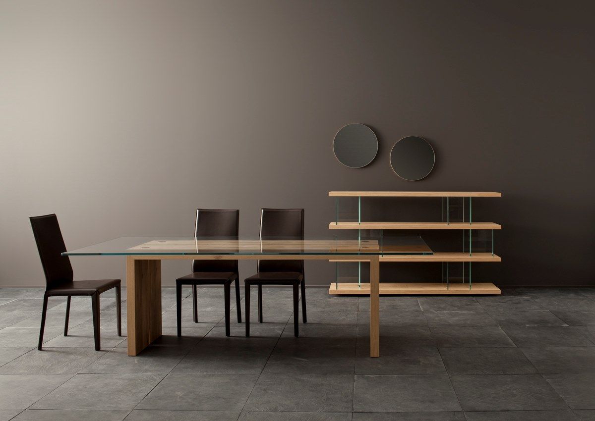 VERO | Tavolo by INTERNA8 - Tavolo rettangolare in legno e vetro - 3