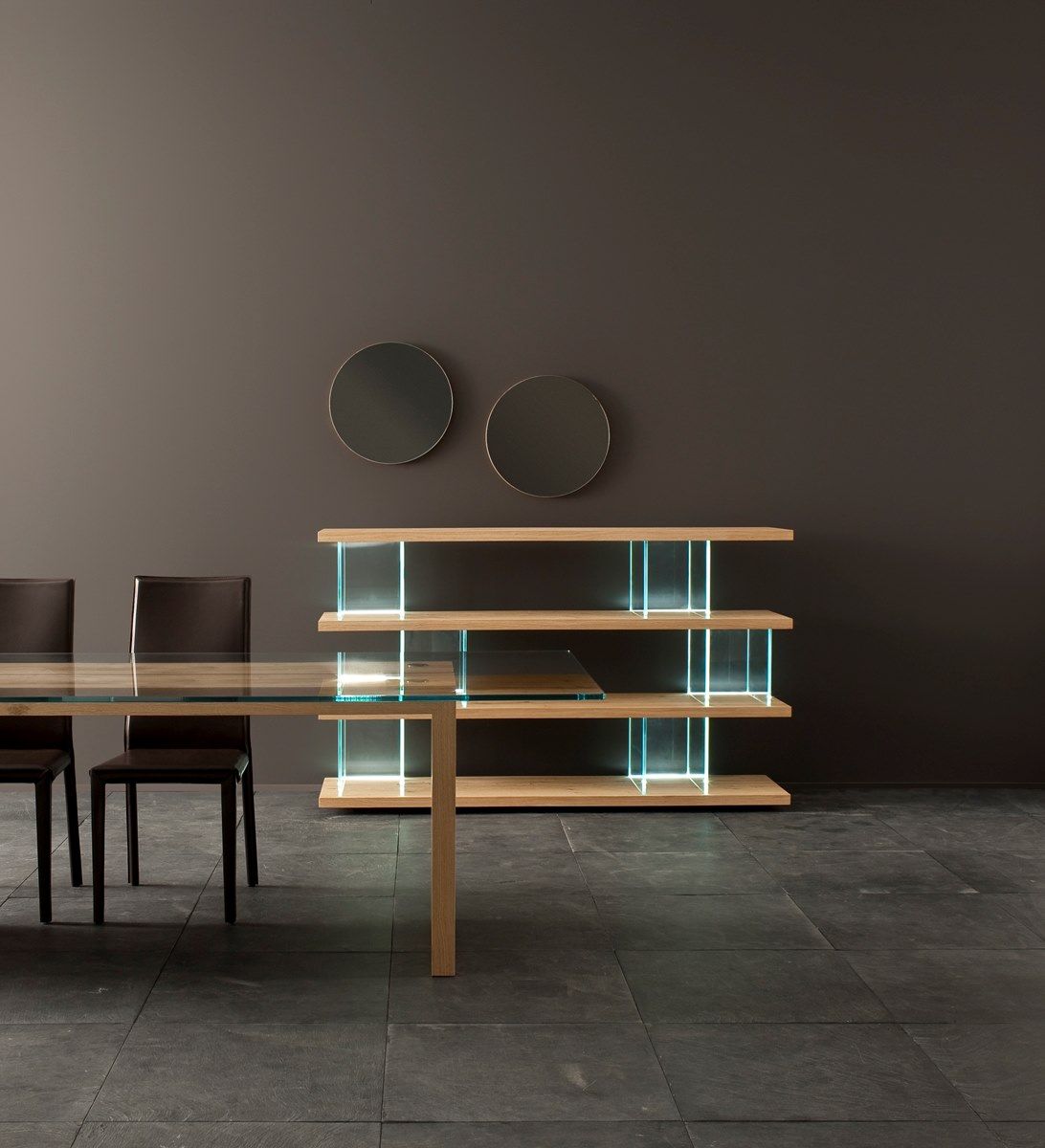 VERO | Tavolo by INTERNA8 - Tavolo rettangolare in legno e vetro - 4