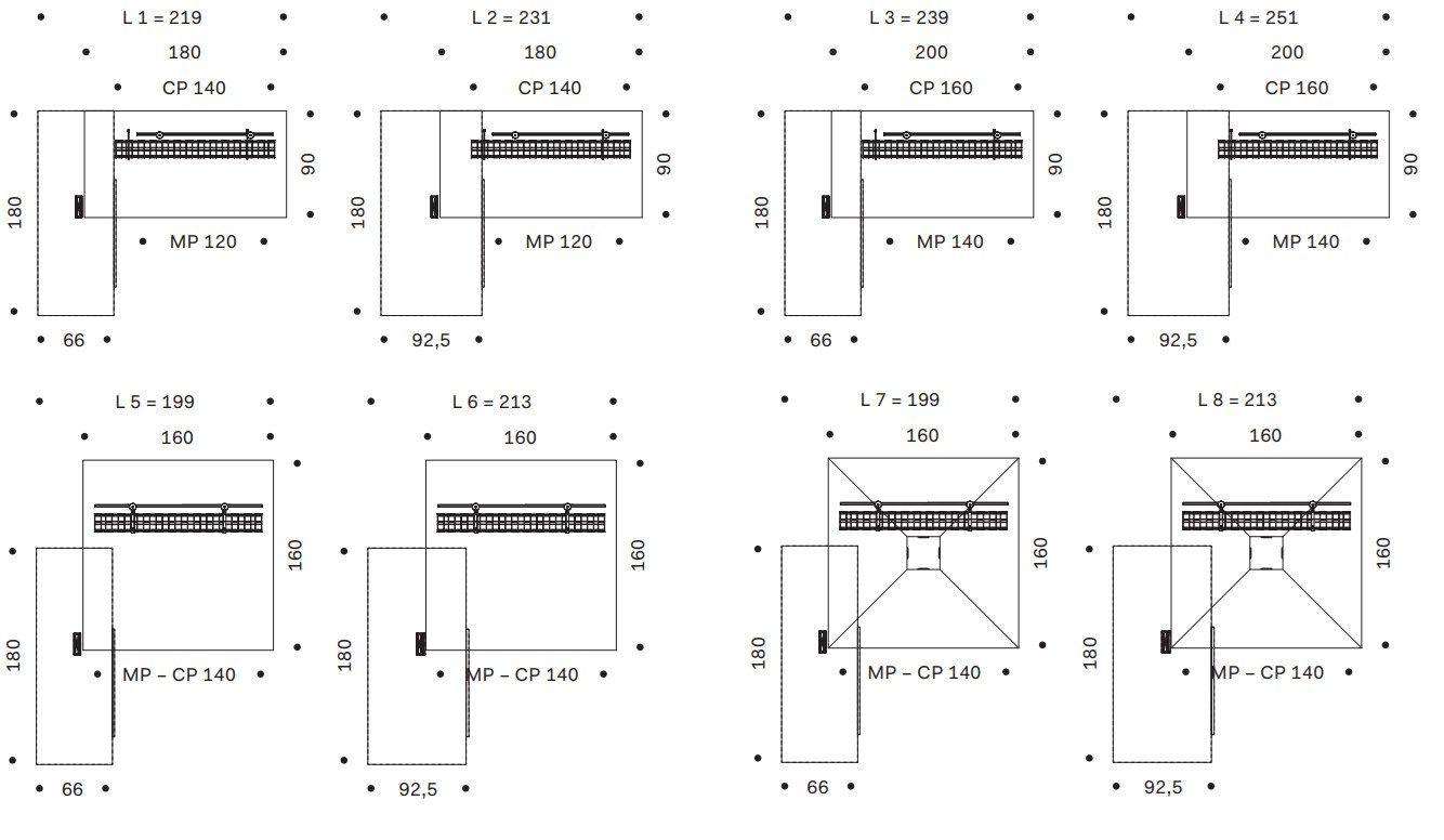 Dimensioni VERTIGO | Scrivania operativa