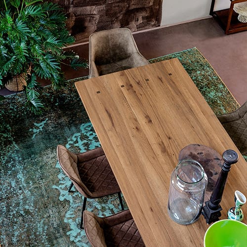 Solid wood kitchen table VIKING By Devina Nais