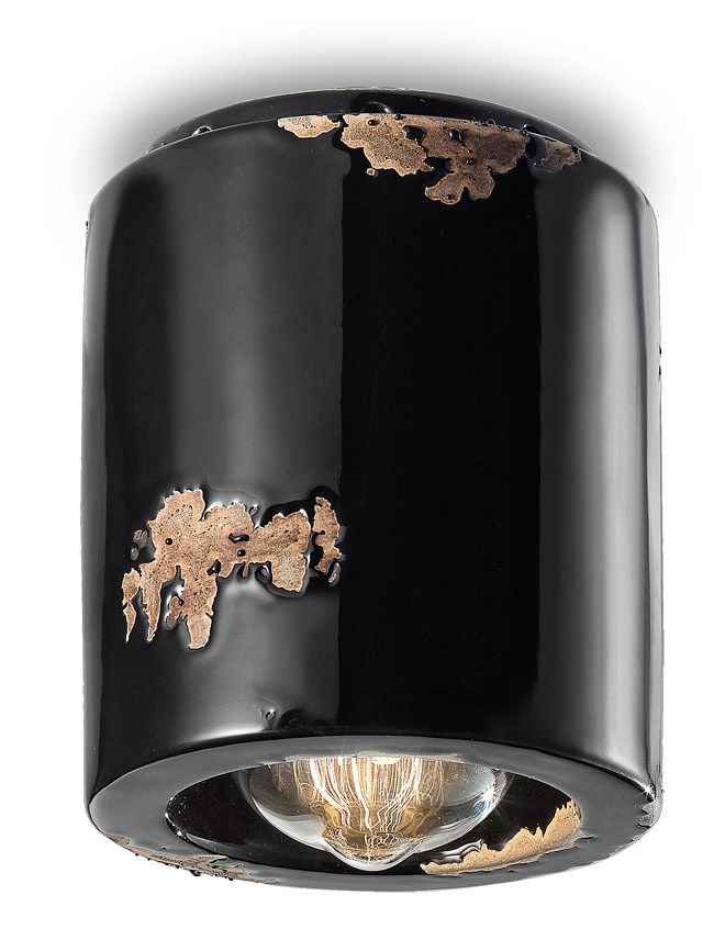 VINTAGE Faretto rotondo in ceramica a soffitto By FERROLUCE