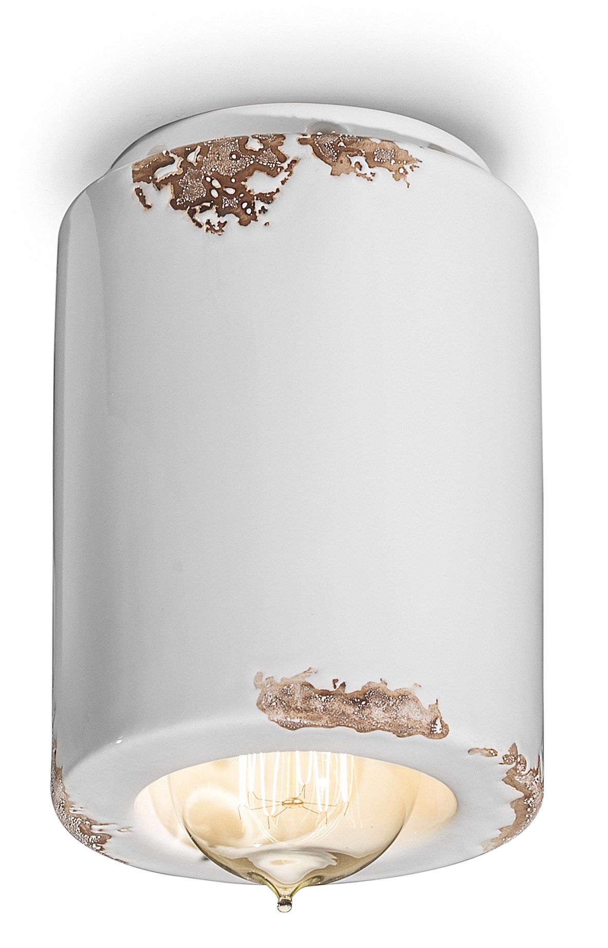 VINTAGE Faretto rotondo in ceramica a soffitto By FERROLUCE