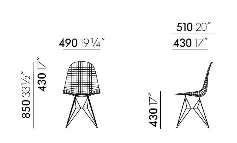 Dimensions VITRA - DKR