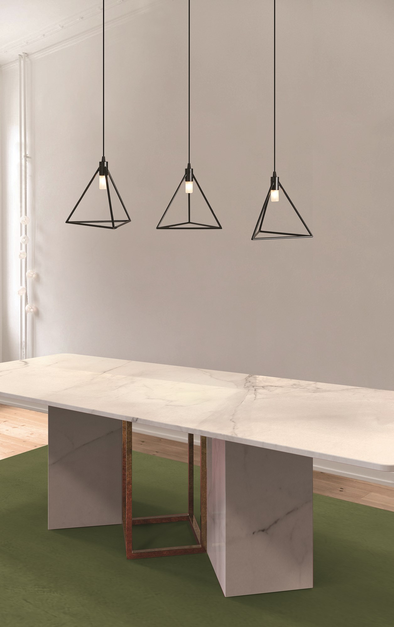 Pendant lamp VITRUVIA 202/21 By Gibas design Roberto Giacomucci