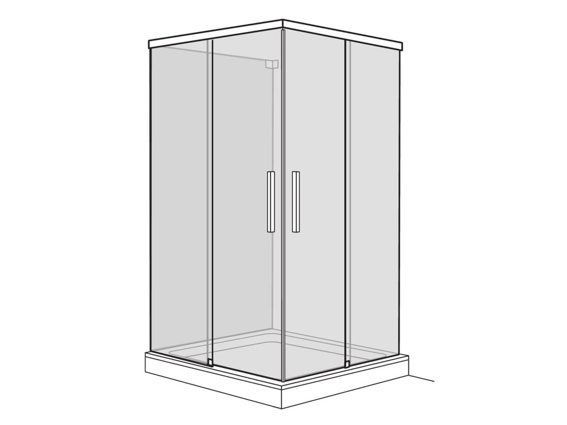VIVA Shower cabin with sliding door By DUSCHOLUX