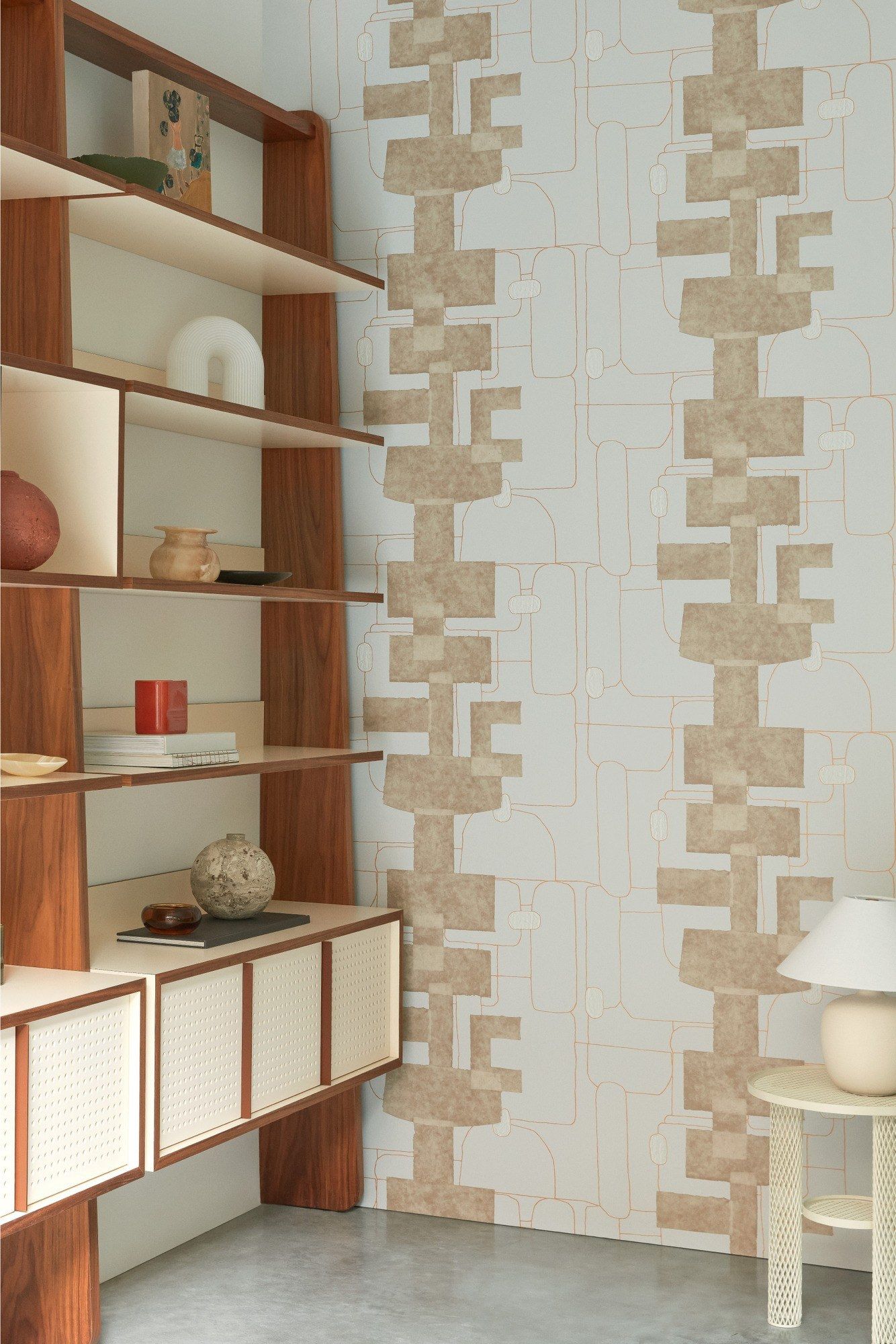 Motif nonwoven wallpaper VOILES DE PAPIER CUZCO Voiles de papier