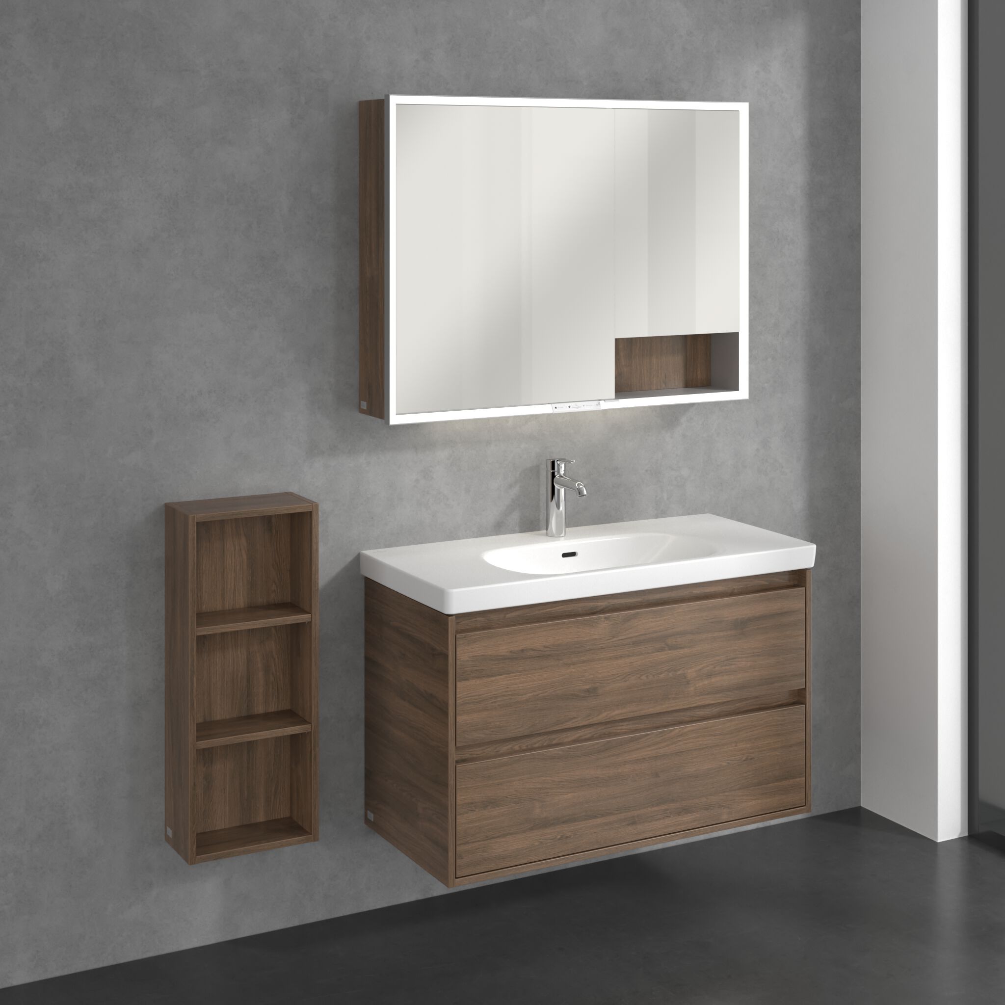 MY VIEW + by Villeroy & Boch - Mobile bagno a giorno sospeso - 31