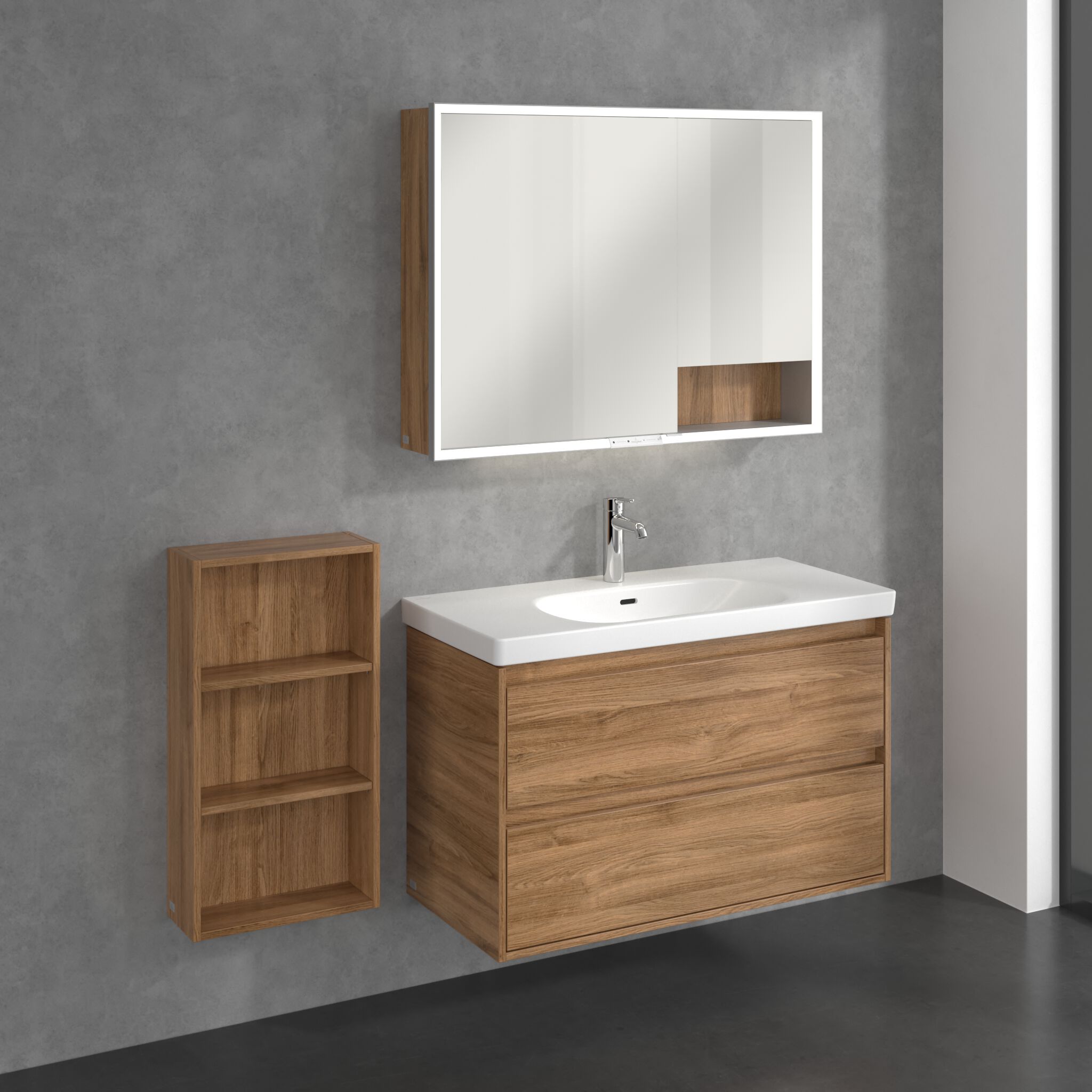 MY VIEW + by Villeroy & Boch - Mobile bagno a giorno sospeso - 49