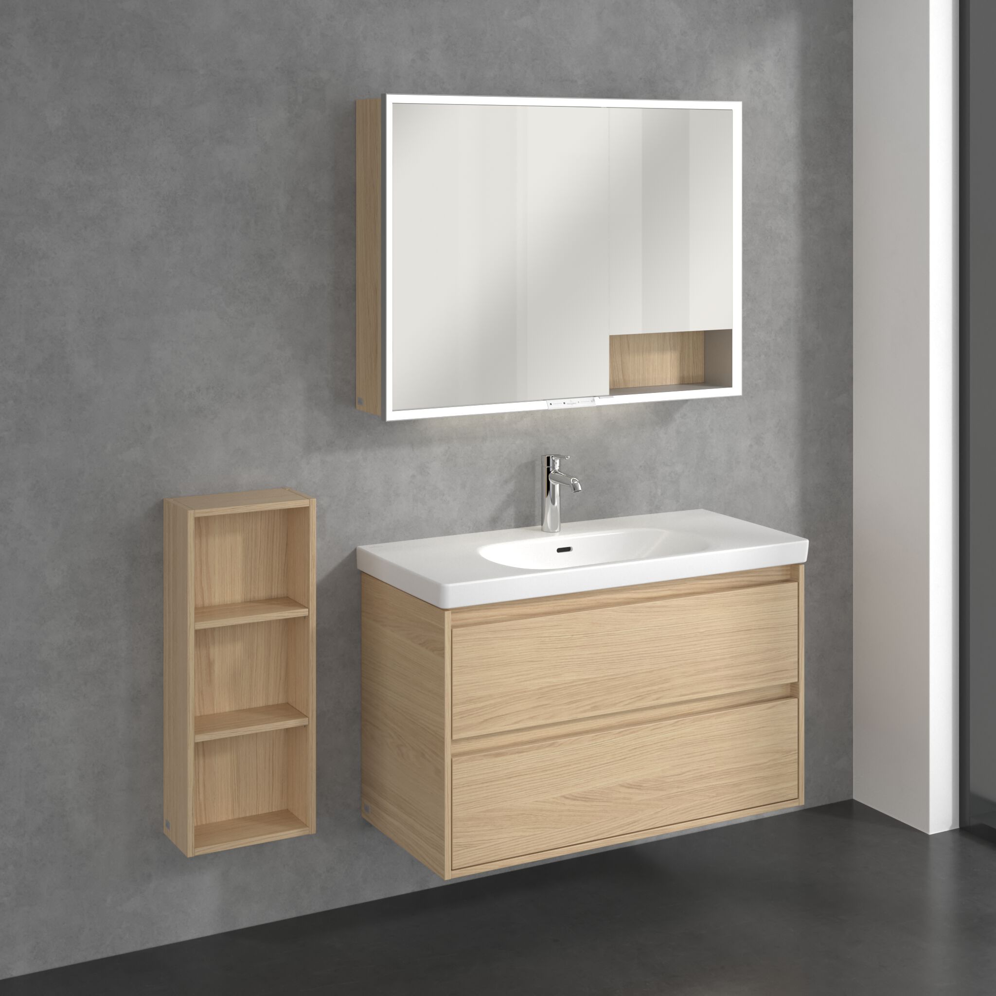 MY VIEW + by Villeroy & Boch - Mobile bagno a giorno sospeso - 34