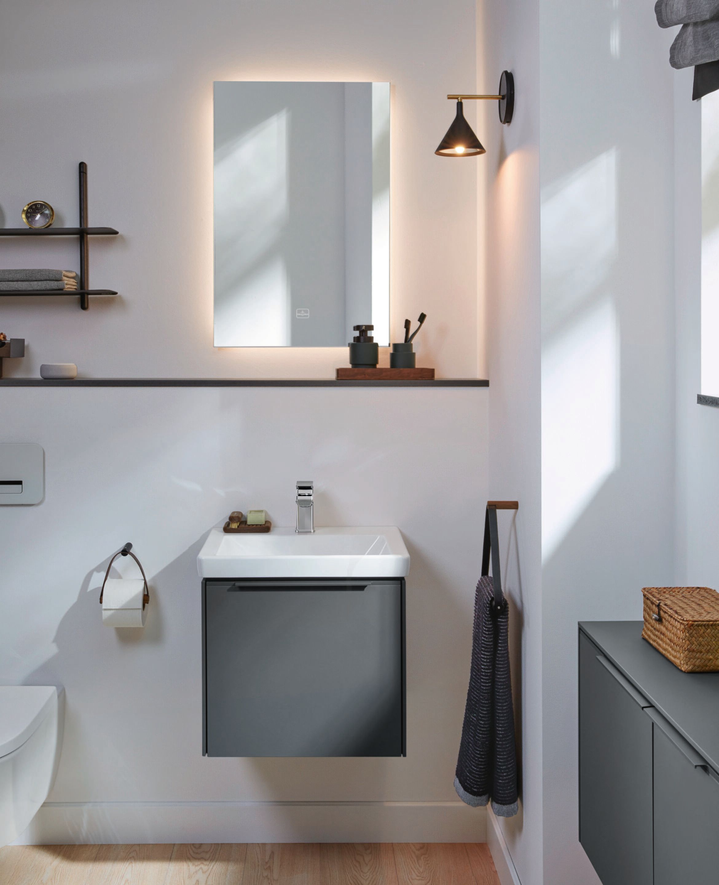 SUBWAY 3.0 by Villeroy & Boch - Lavabo singolo da incasso soprapiano in Quaryl® con troppopieno - 7