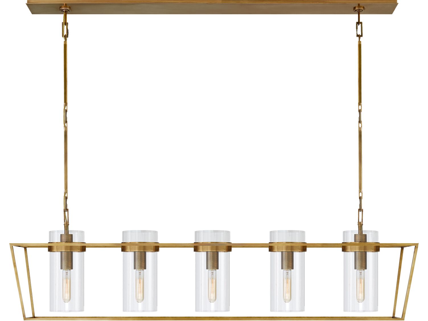 PRESIDIO LARGE LINEAR Pendant lamp By Visual Comfort Europe