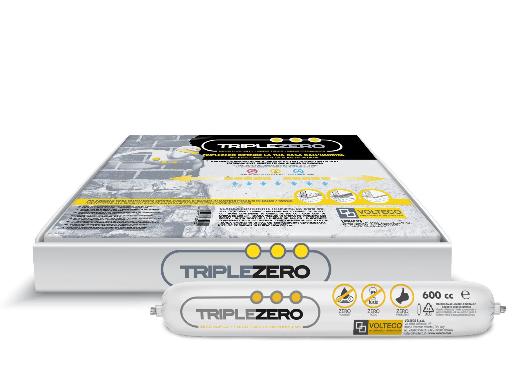 TRIPLEZERO by Volteco - Sistema antiumidità a barriera chimica