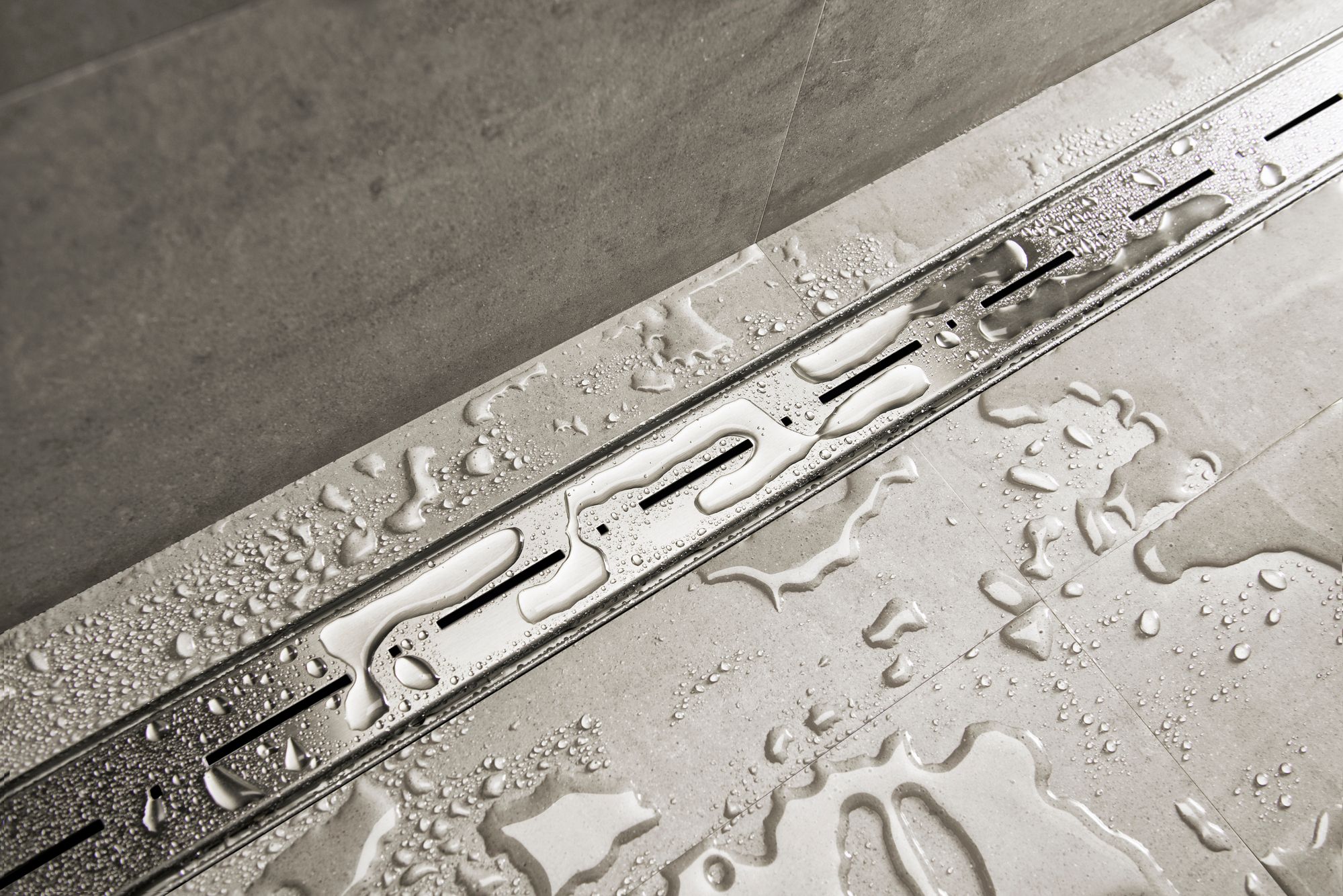 Stainless steel shower channel WATERSTOP MORSE By ESS Easy Drain