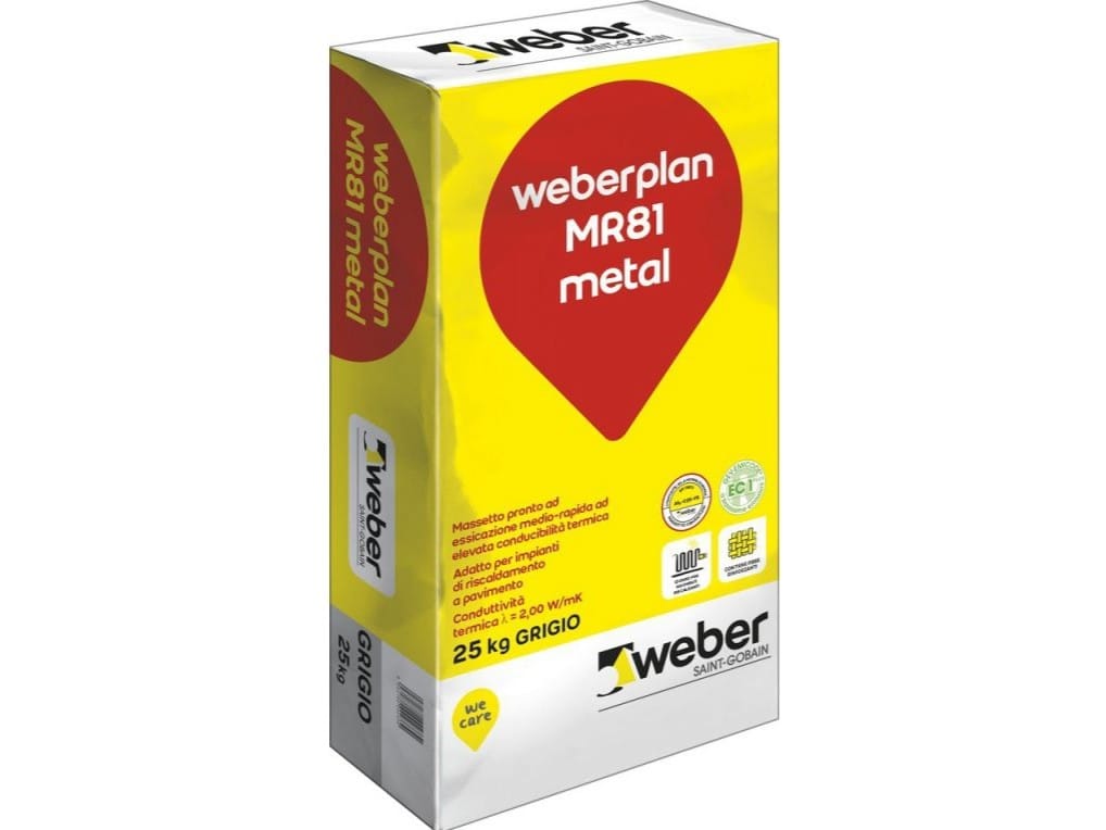 WEBERPLAN MR81 METAL by Saint-Gobain - Weber - Massetto pronto ad essiccazione medio-rapida
