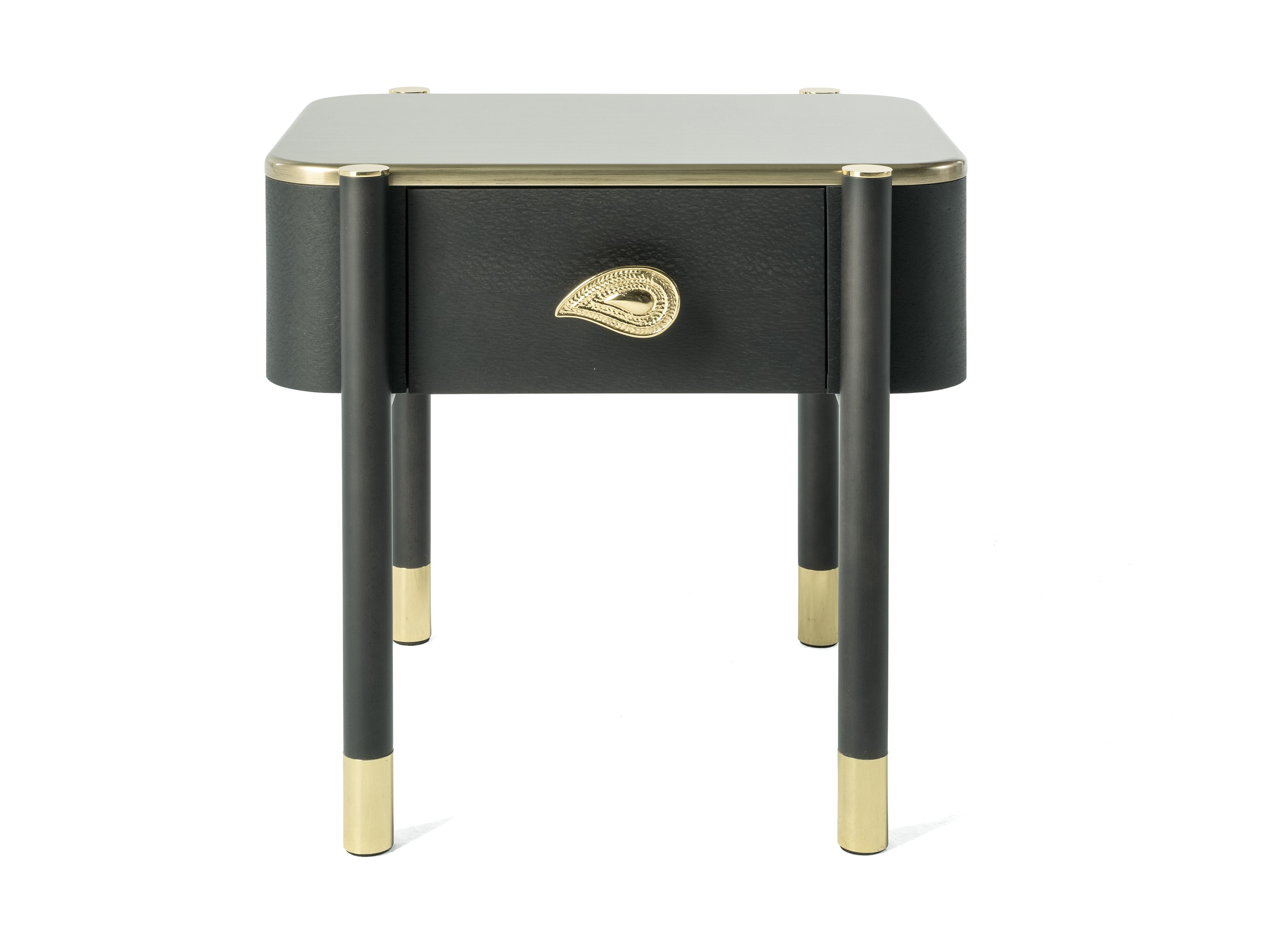 WOODSTOCK Wooden bedside table with drawers By ETRO Home Interiors