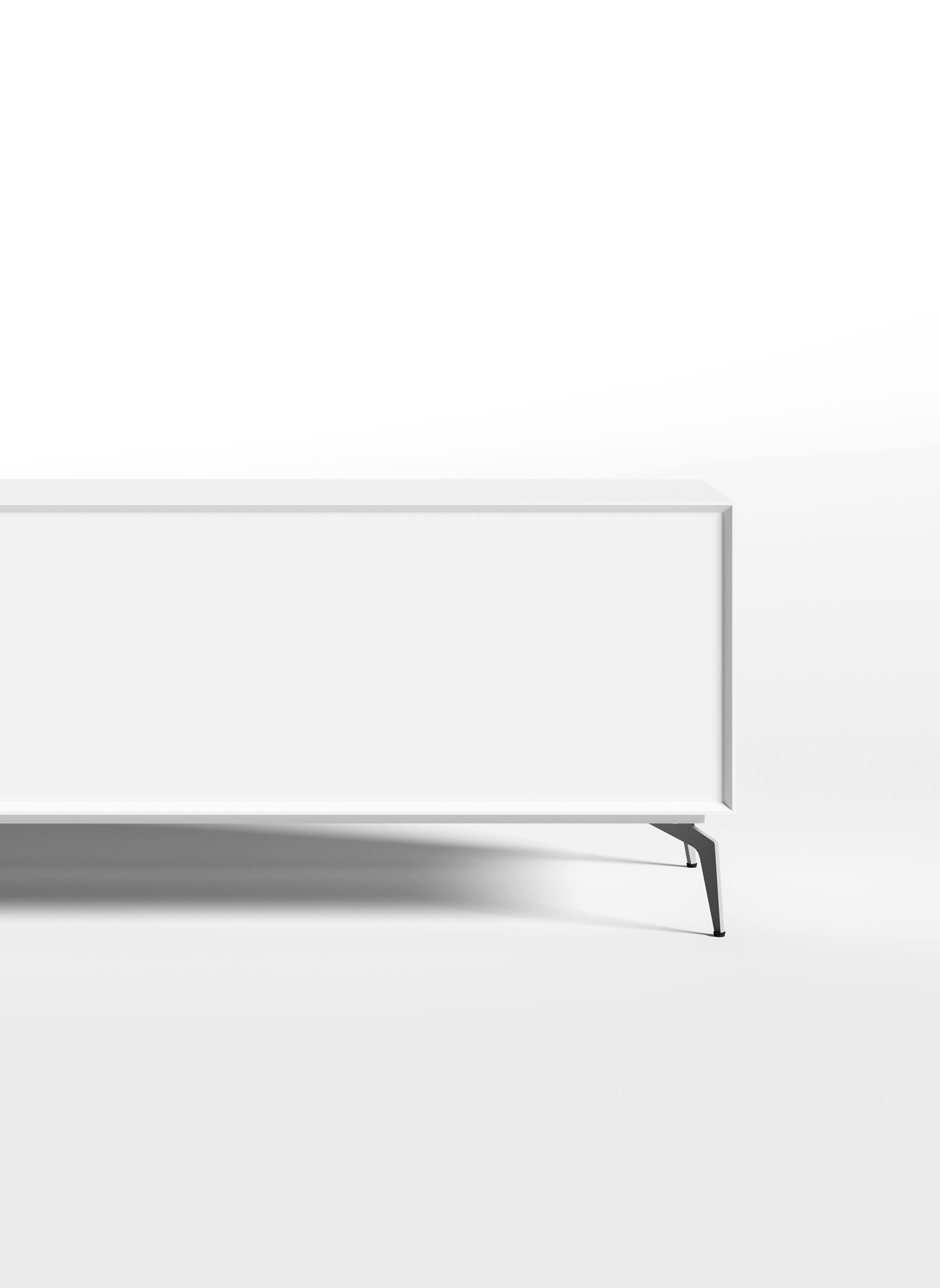 EDGE MULBERRY CHAMFERED by WORKSPACE - Mobile ufficio basso in legno con cassetti - 5