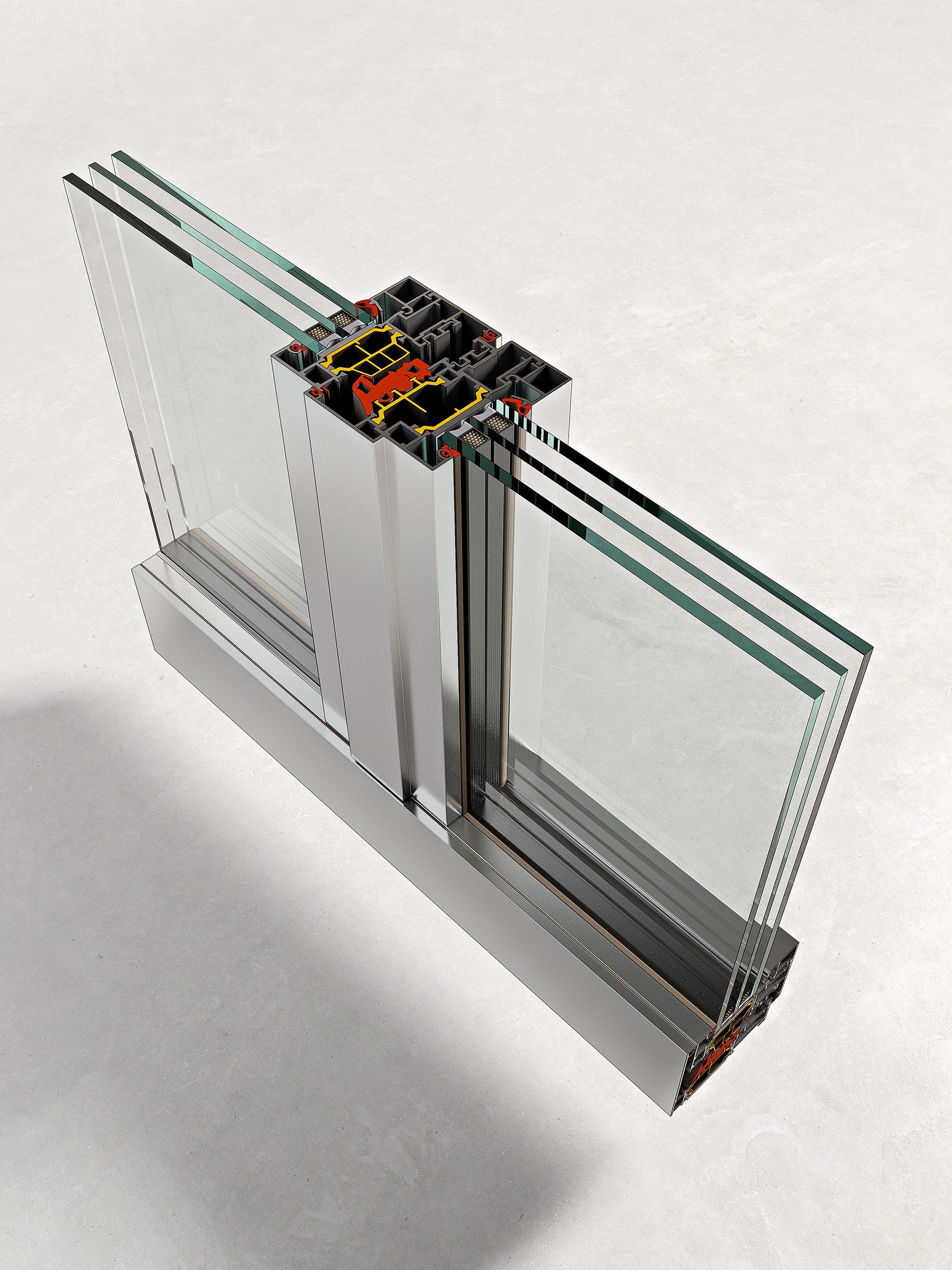 WS75 ALUMINIUM DESIGN by Ponzio - Porta-finestra in alluminio - 6