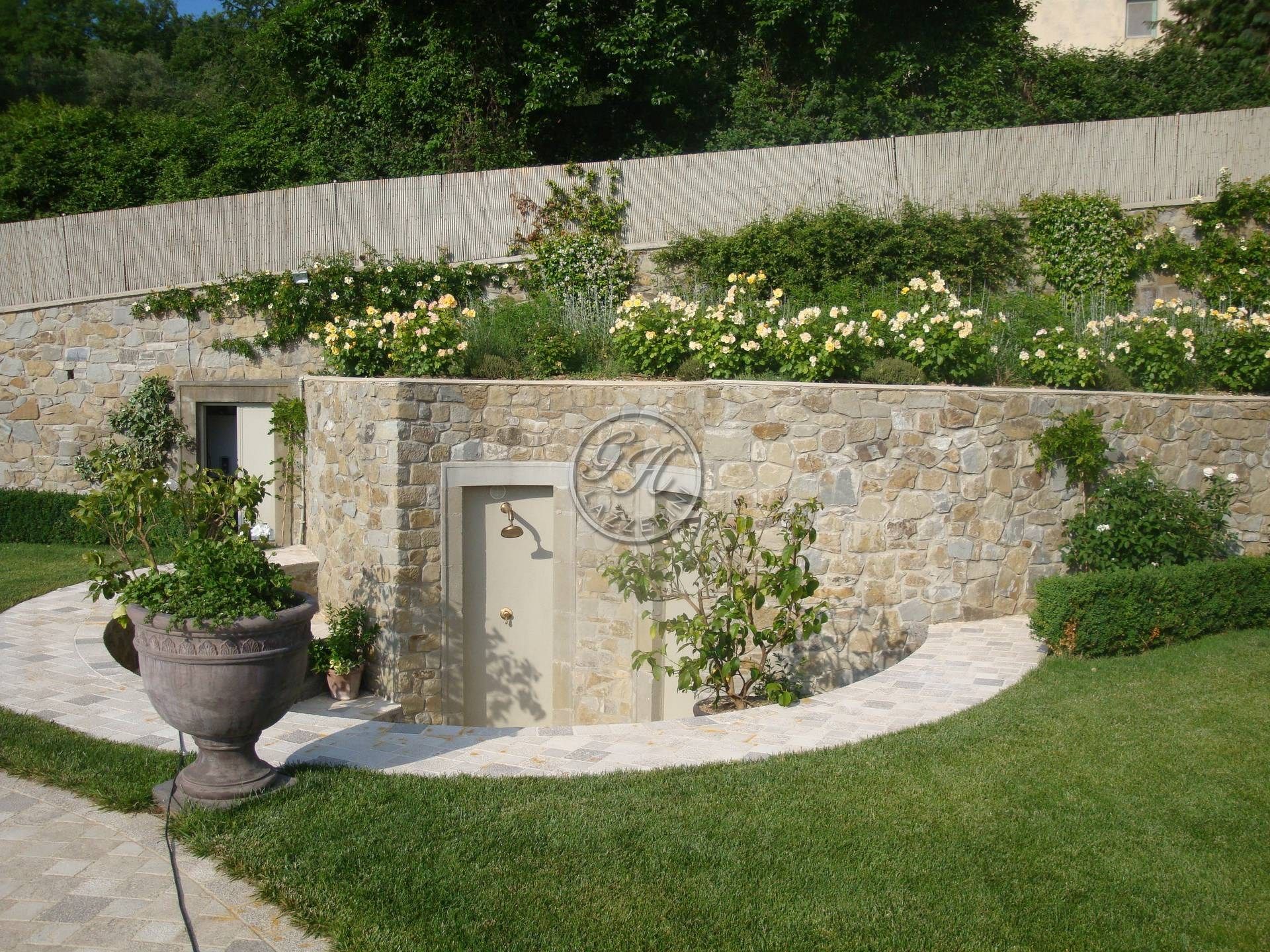 Wallmounted outdoor shower By GH LAZZERINI