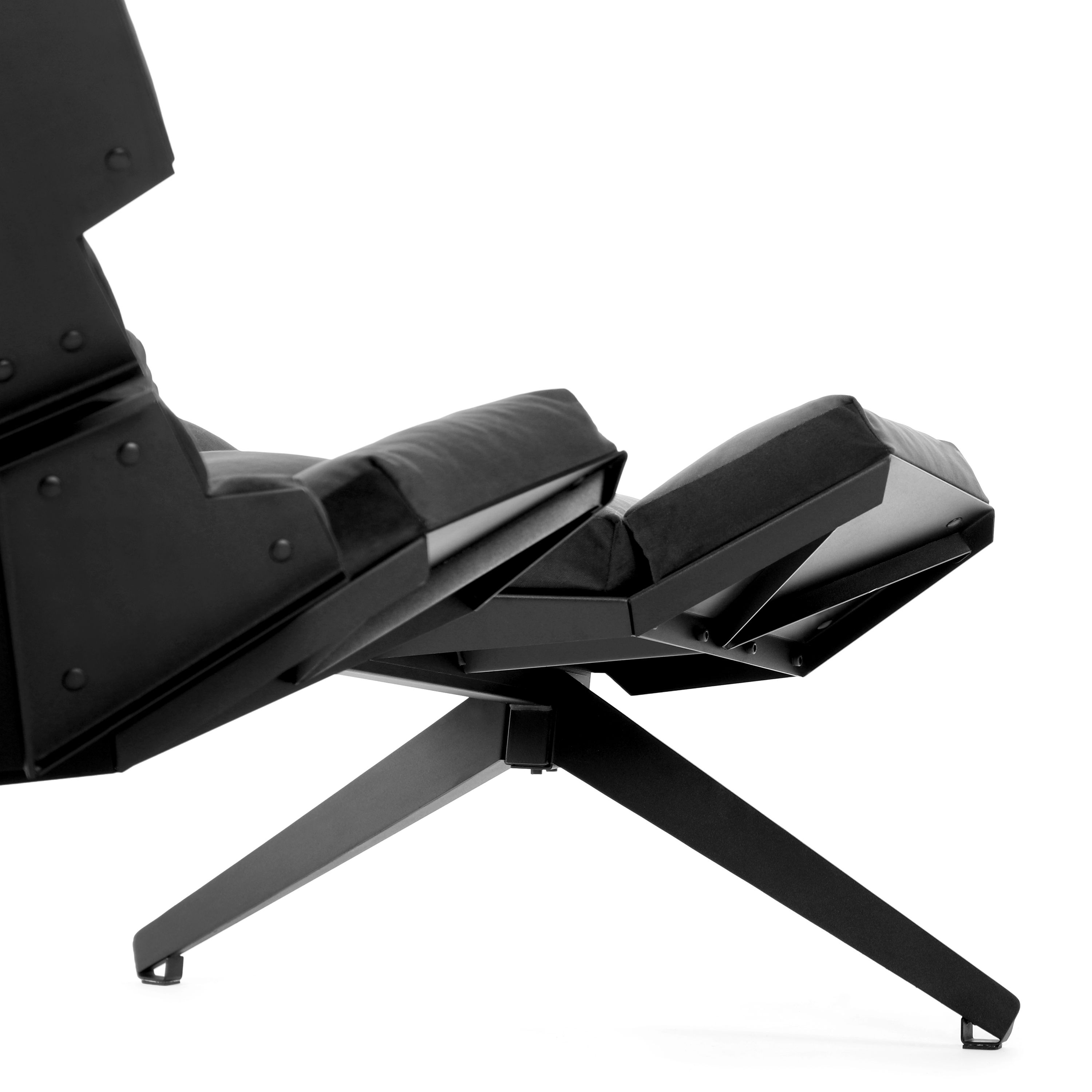 Fabric armchair with footstool X1 X Collection By ODESD2 design